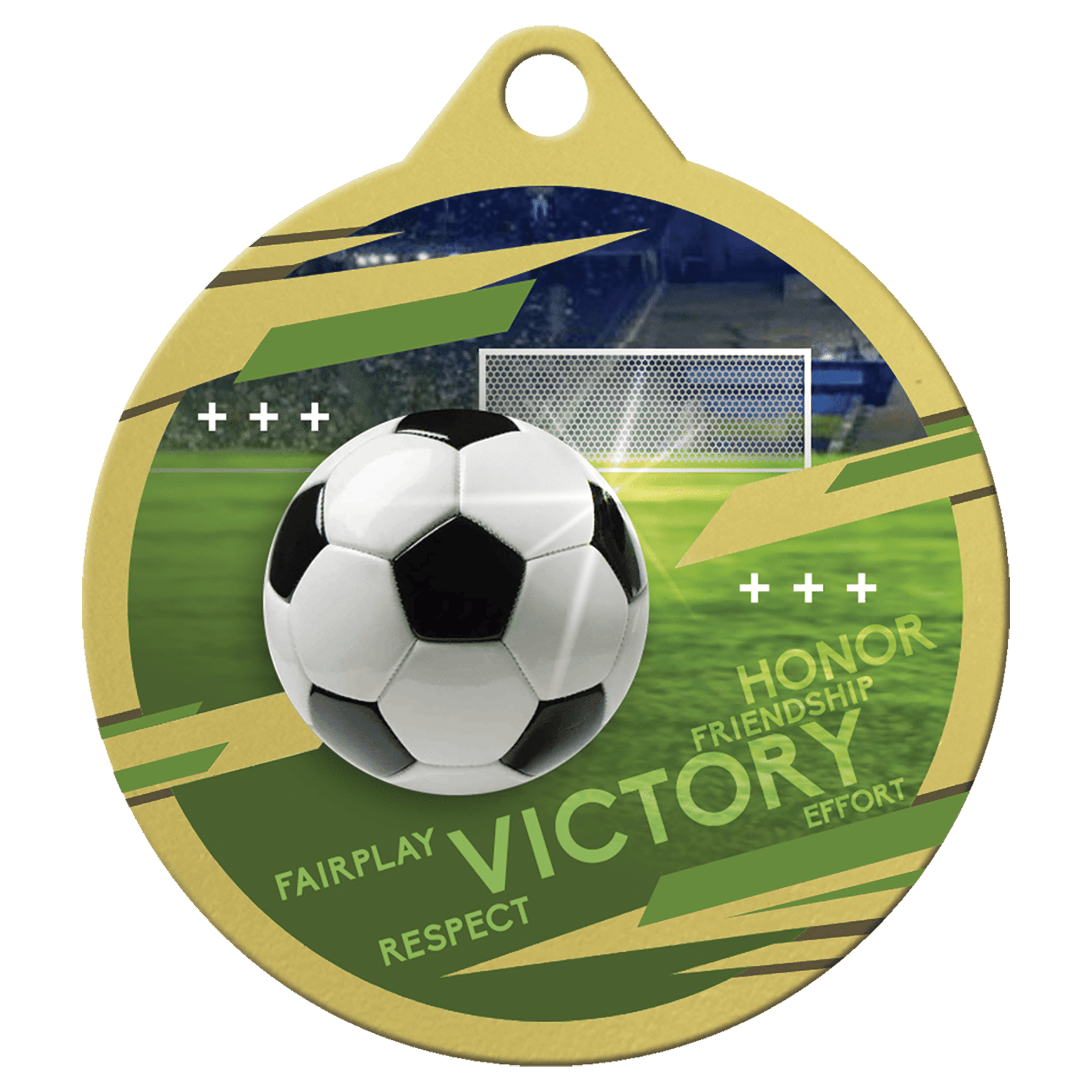 Gold 2" Inspire Soccer Medal
