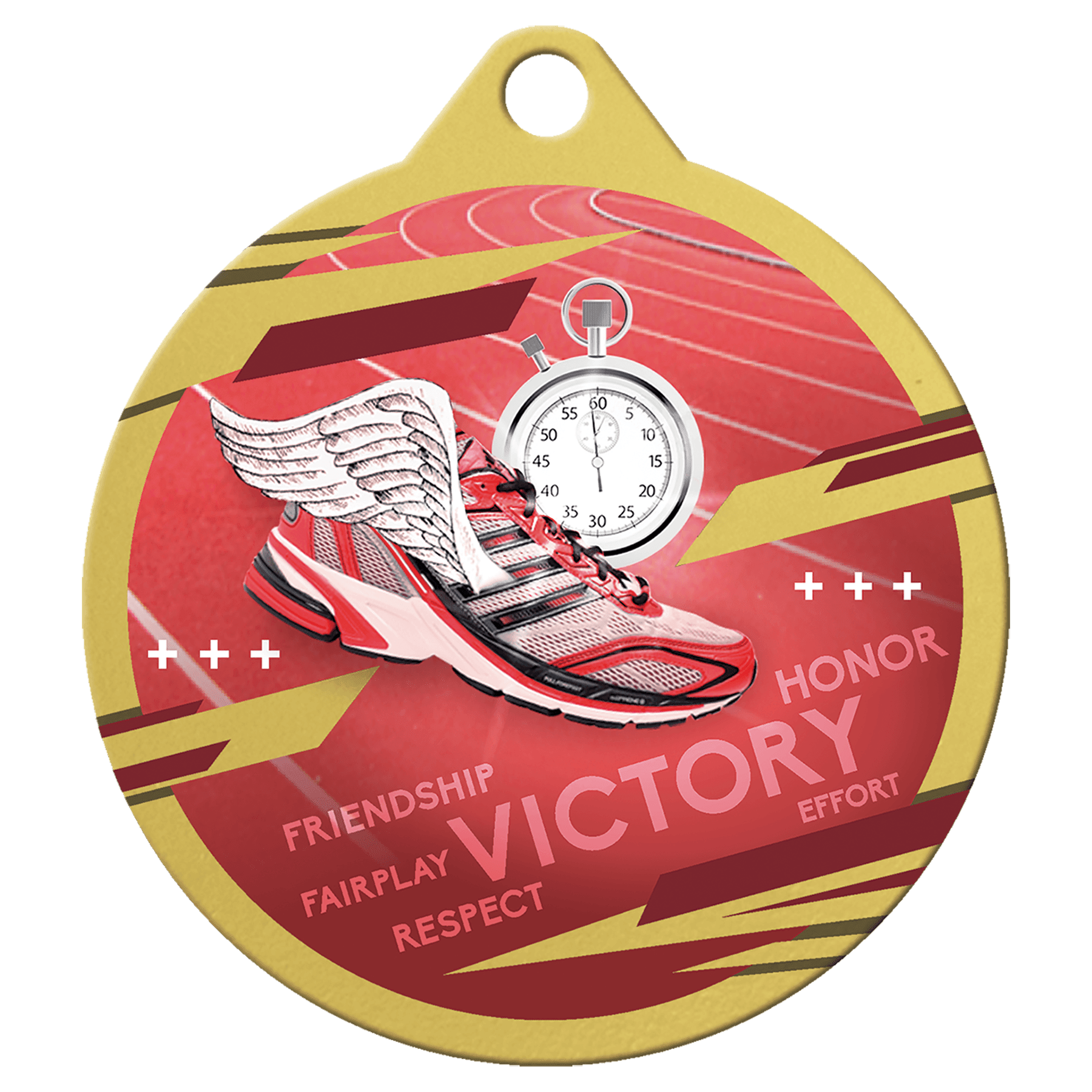 Gold 2" Inspire Track Medal