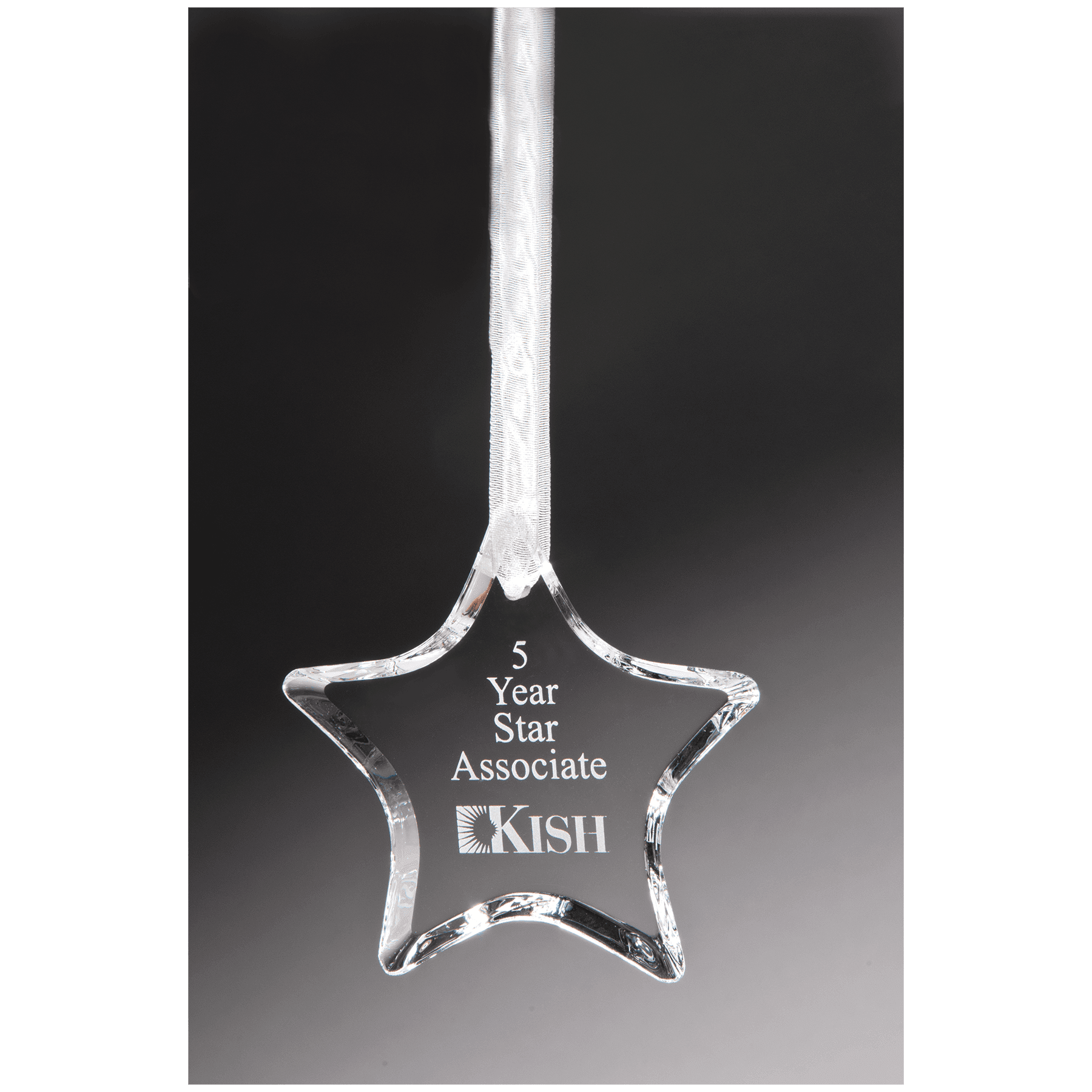 3 1/2" Crystal Star Ornament