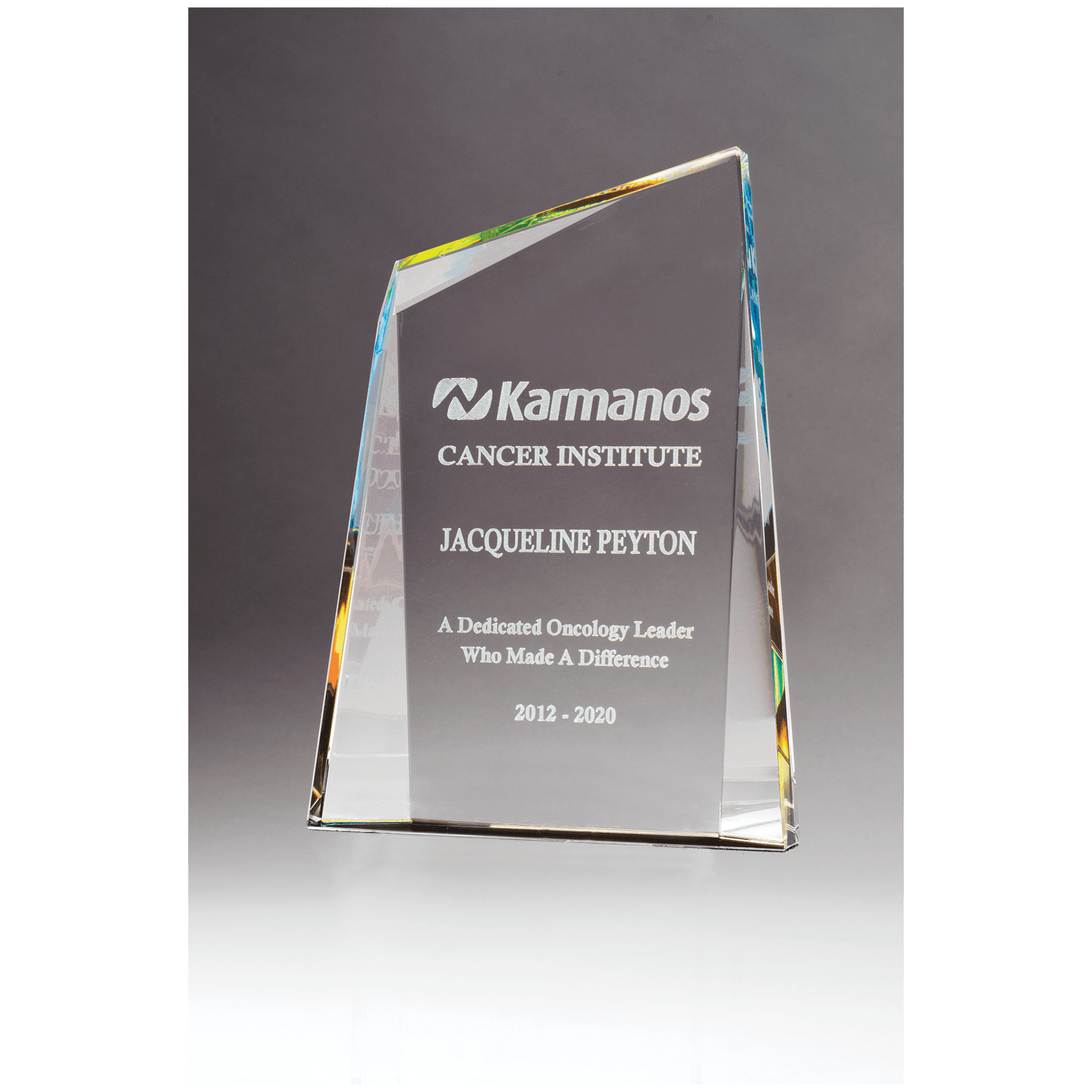 6 1/2" x 9" Zenith Series Crystal with Prism-Effect