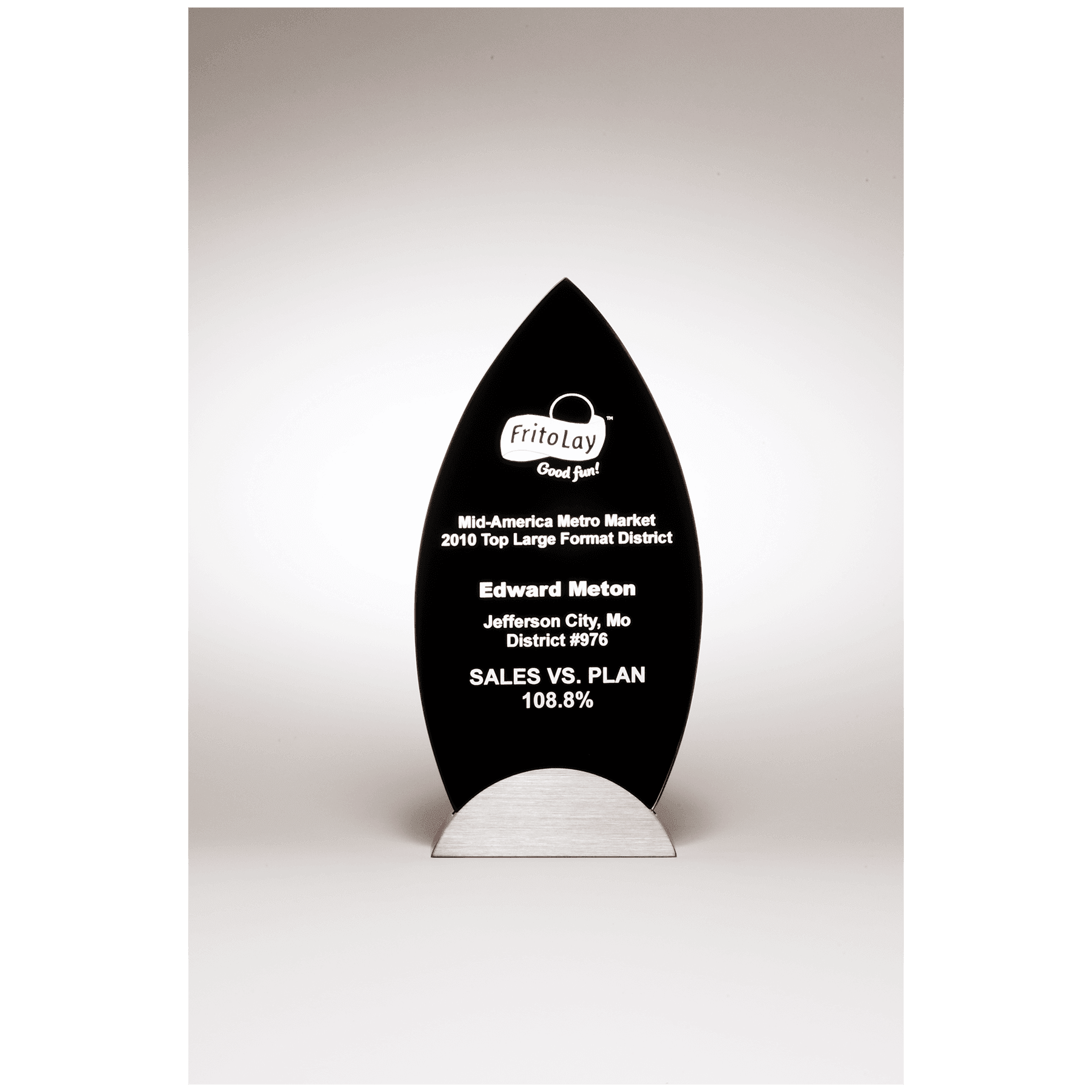 8 5/8" Flame Series with Gunmetal Finish Base