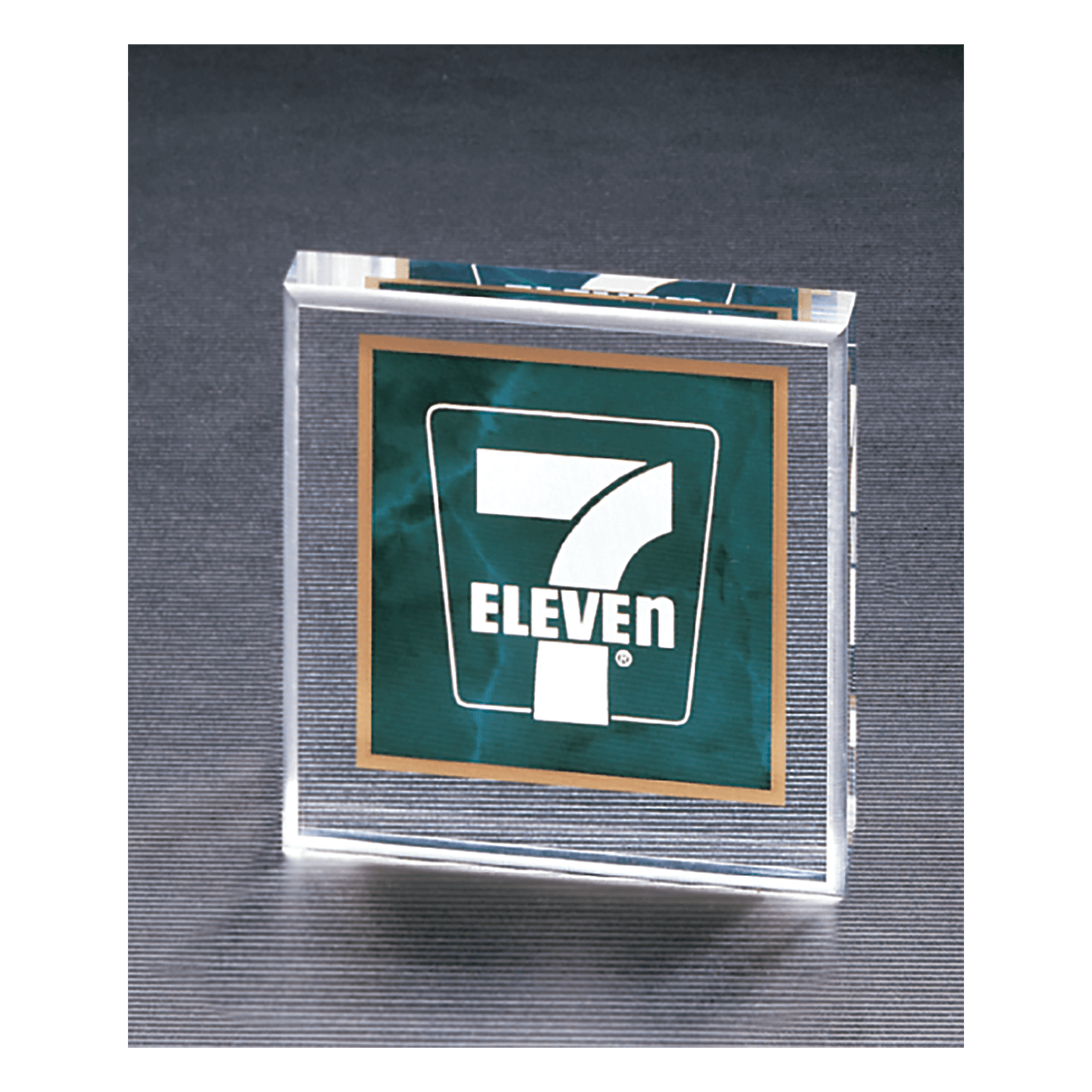 3 3/4" x 3 3/4" Emerald Marble Design Acrylic Paperweight