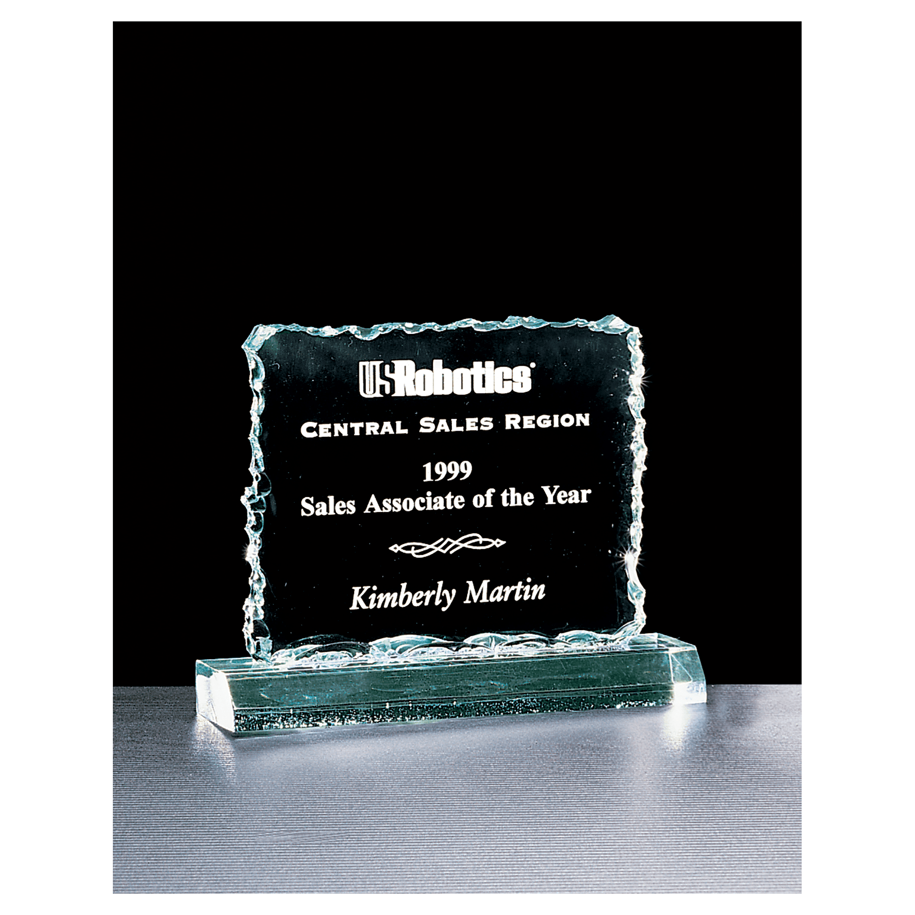 6 1/2" x 5 1/4" Crushed Ice Jade Acrylic