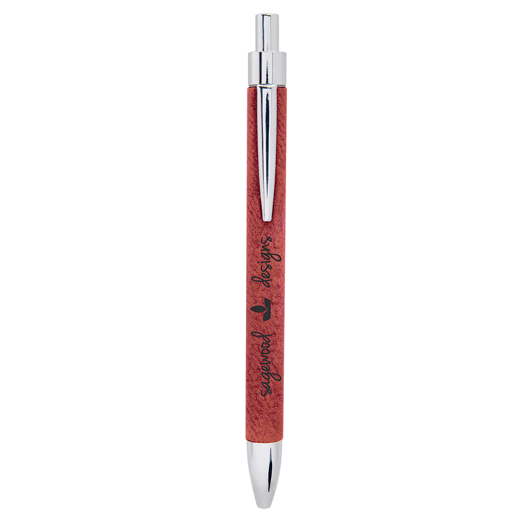 Rose Laserable Leatherette Pen