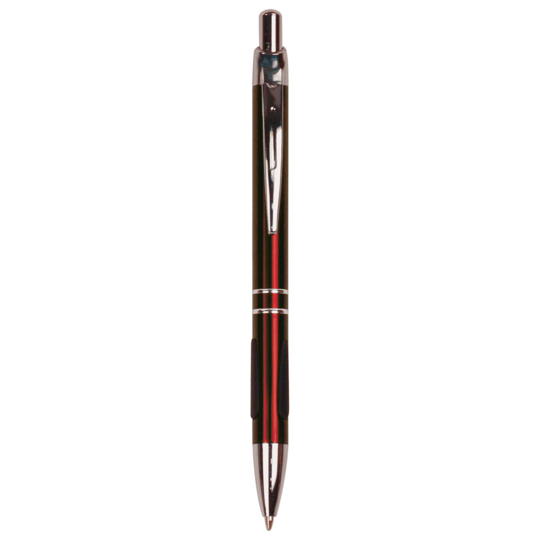 Burgundy with Silver Trim Laserable Pen with Gripper