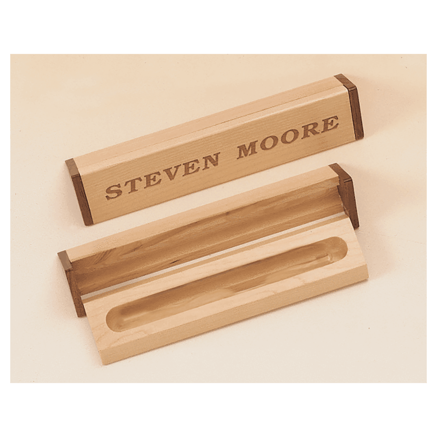 1 1/2" x 7" Maple and Walnut Pen Case