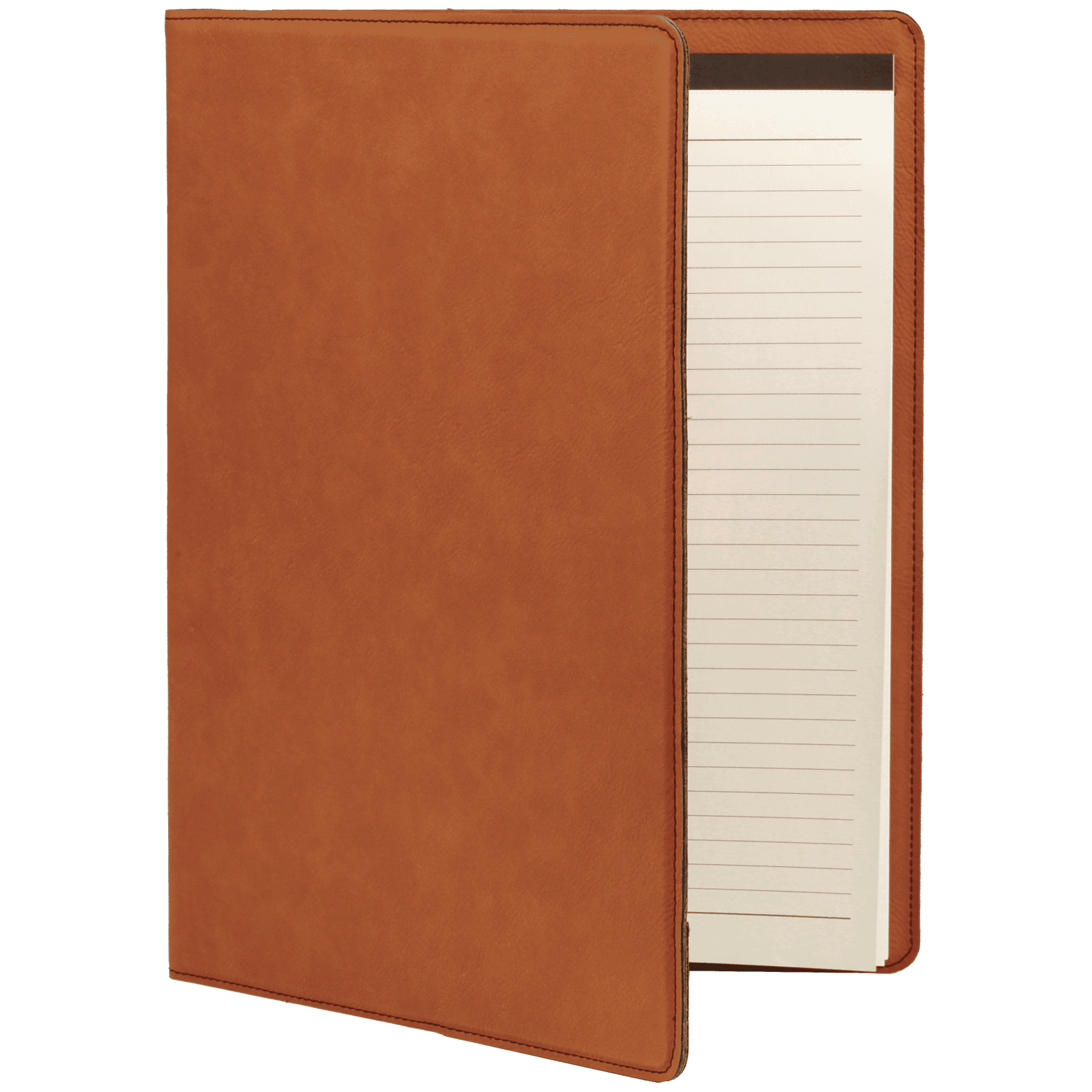 9 1/2" x 12" Rawhide Laserable Leatherette Portfolio with Notepad
