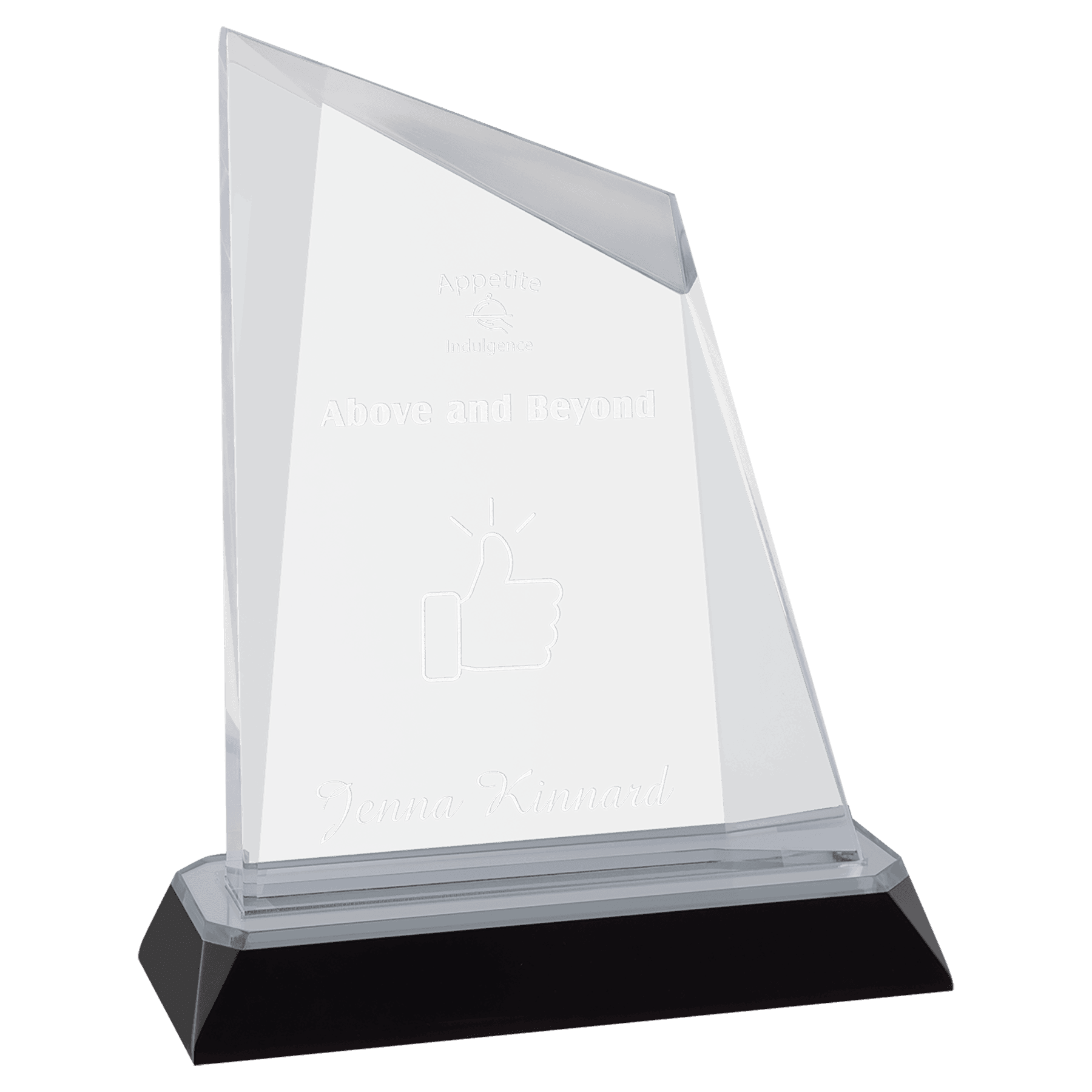 6 3/4" Silver Peak Diamond Corner Base Impress Acrylic