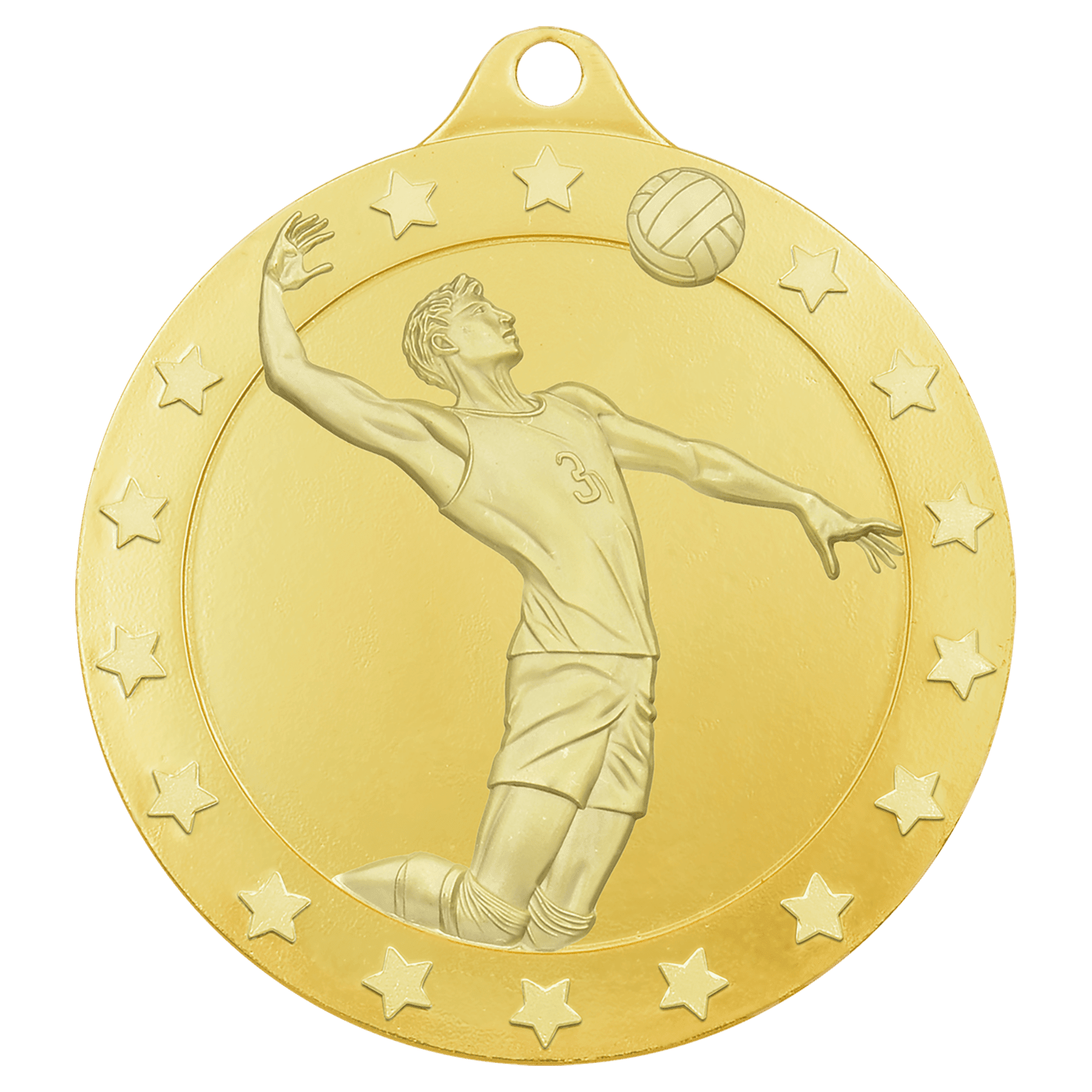 Gold 2" Radiance Male Volleyball Medal