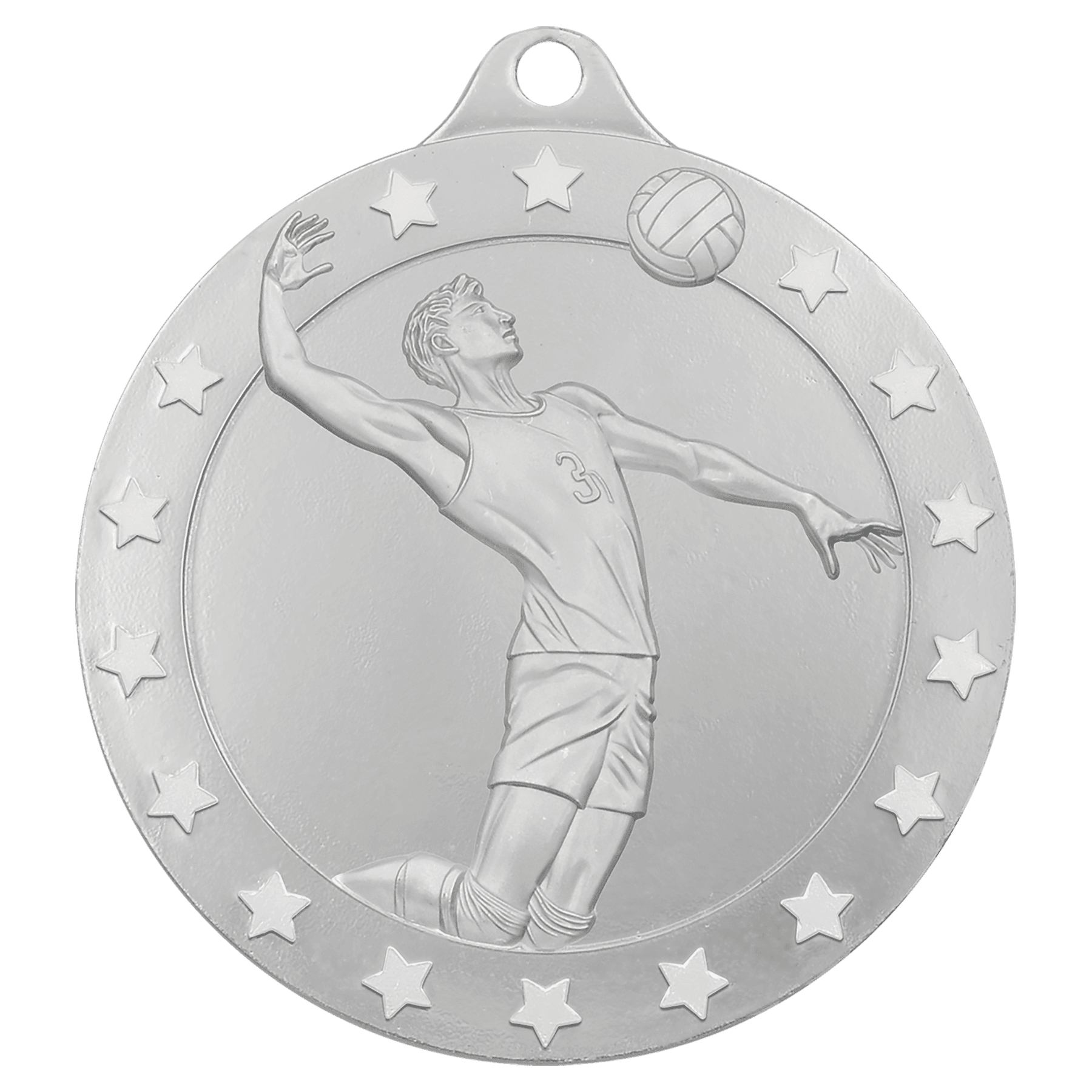 Silver 2" Radiance Male Volleyball Medal