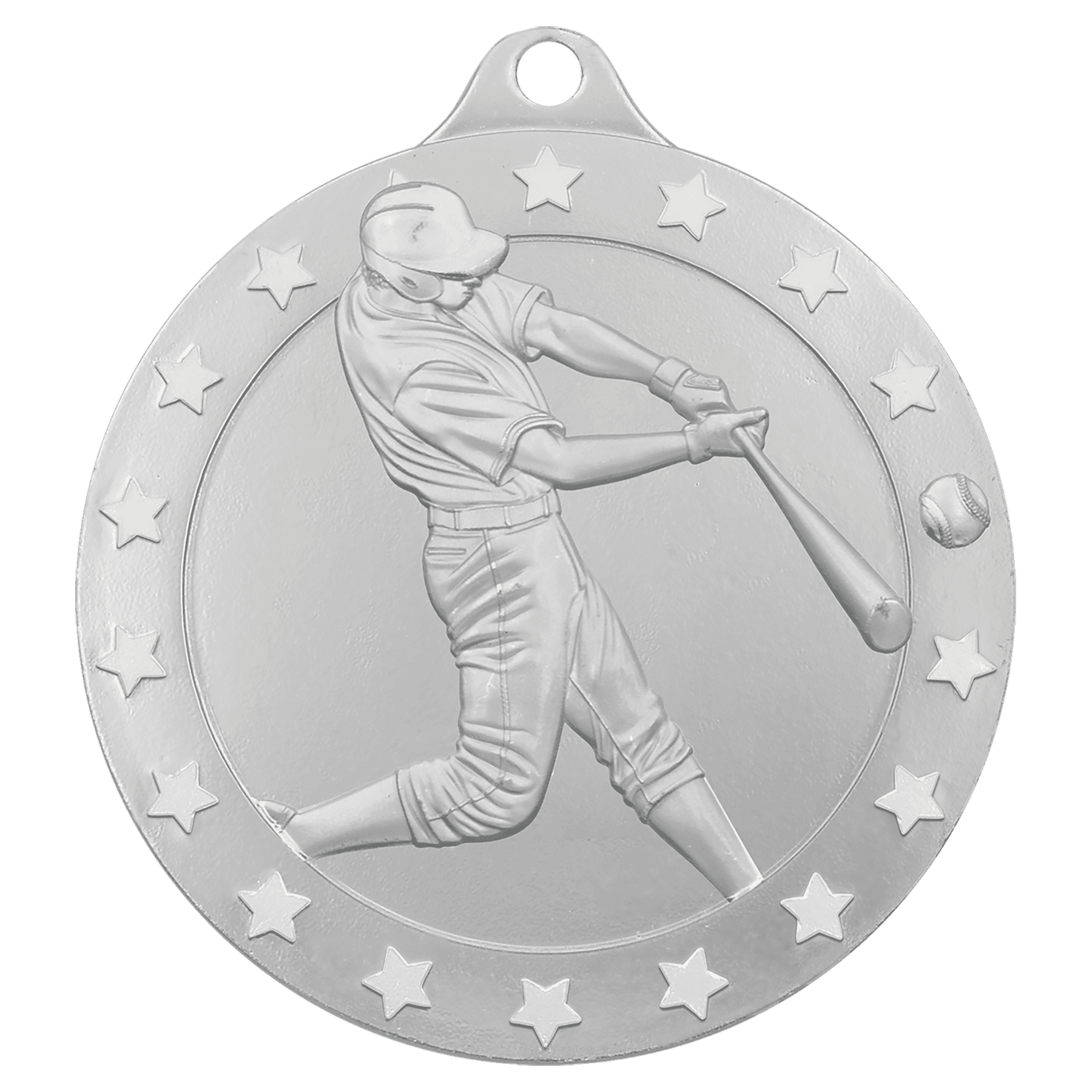 Silver 2" Radiance Baseball Medal