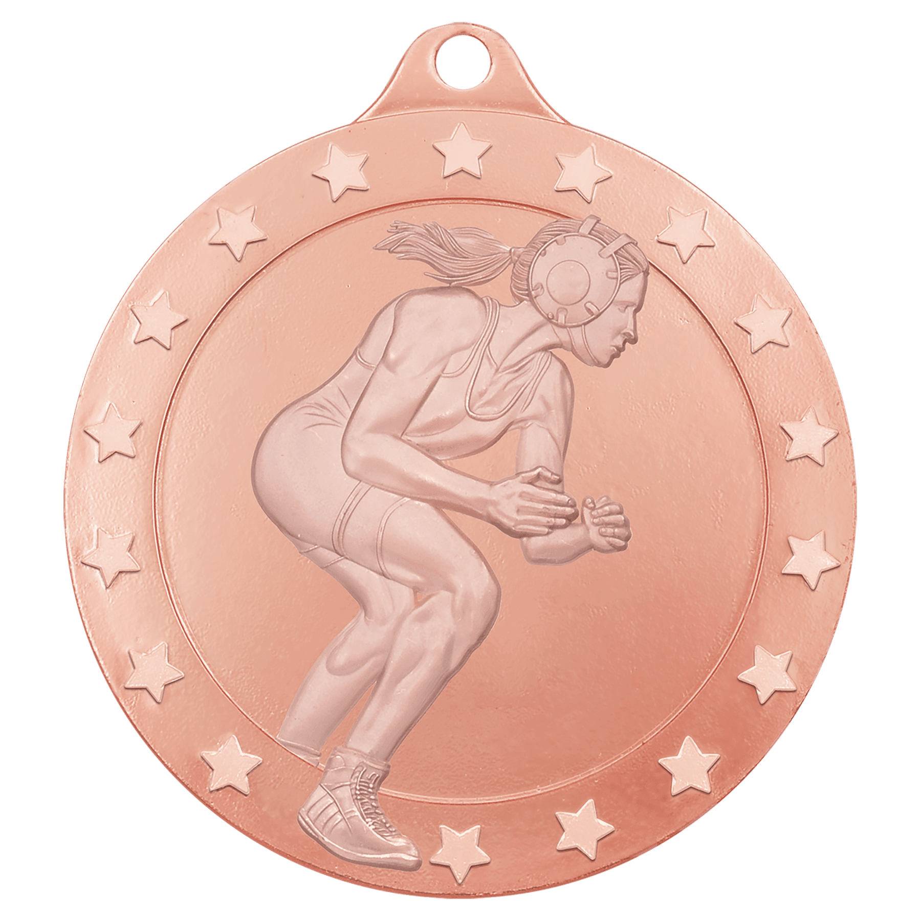 Bronze 2" Radiance Female Wrestling Medal