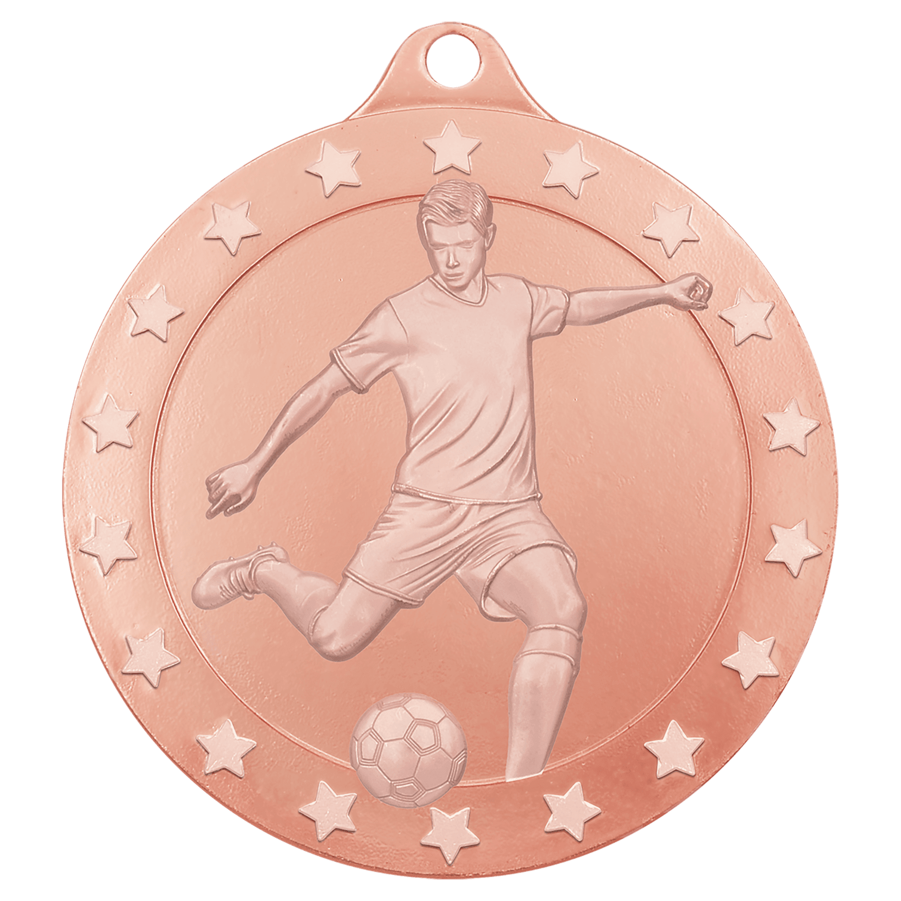 Bronze 2 3/4" Radiance Male Soccer Medal