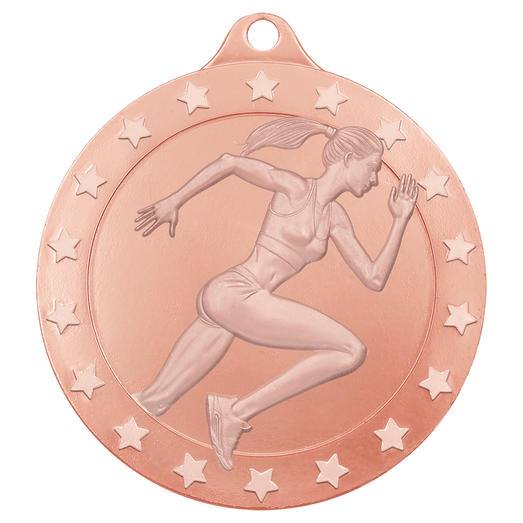 Bronze 2 3/4" Radiance Female Track Medal