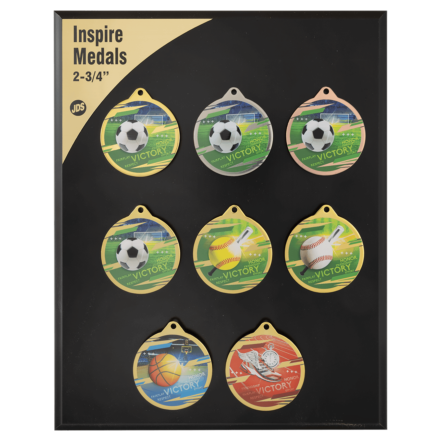 2 3/4" Inspire Medal Sample Set (Gold Only)