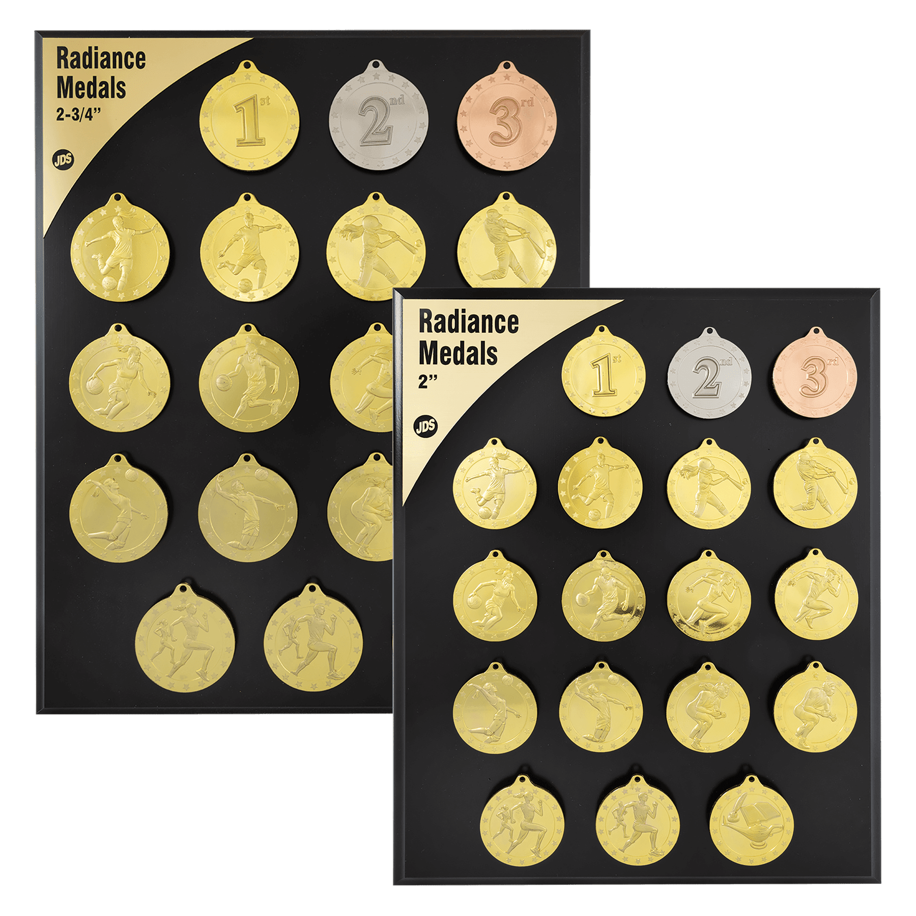 2 and 2 3/4" Radiance Medal Sample Set