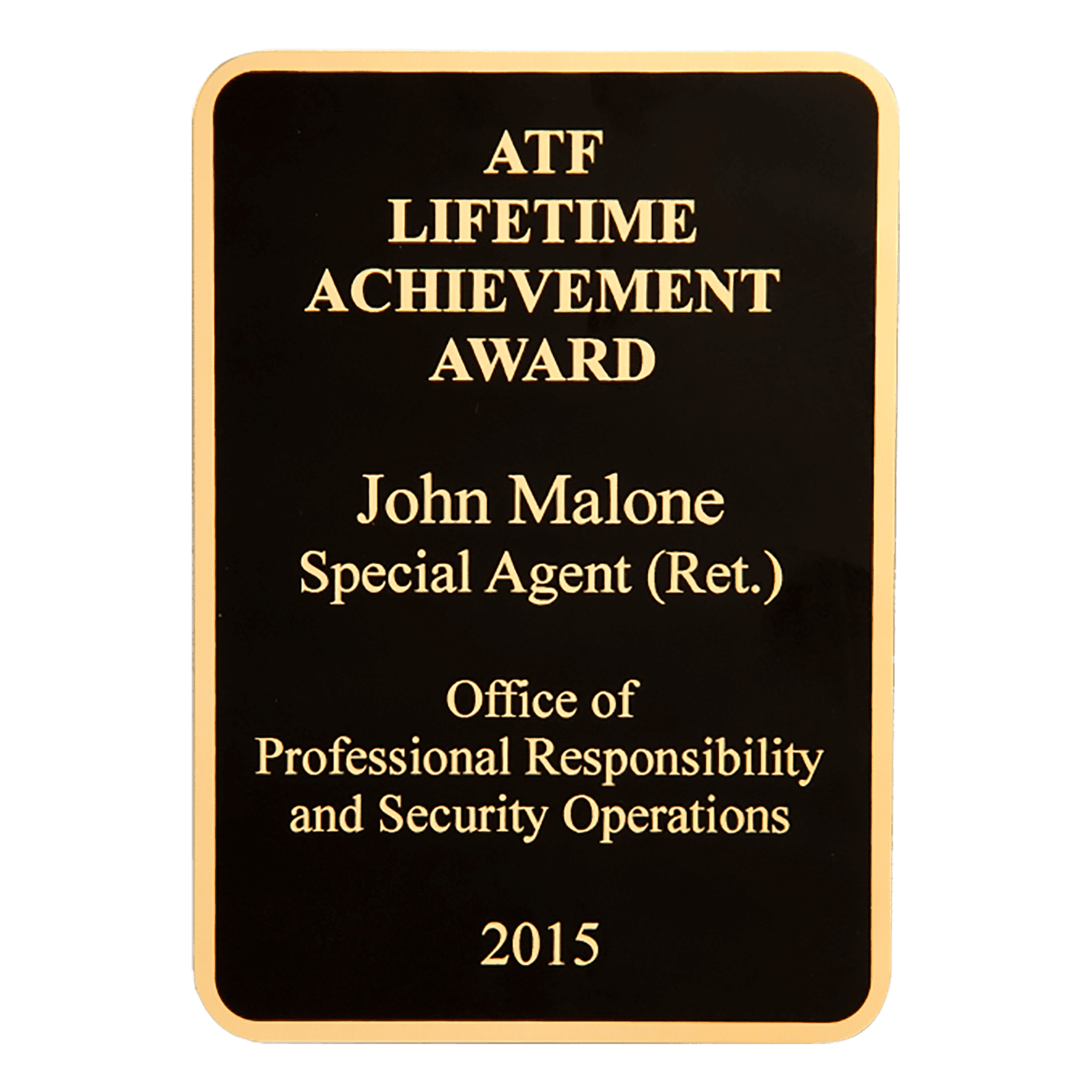 3" x 4 1/4" LaserFX Brass Plated Steel Black Plate with Gold Border for P4834