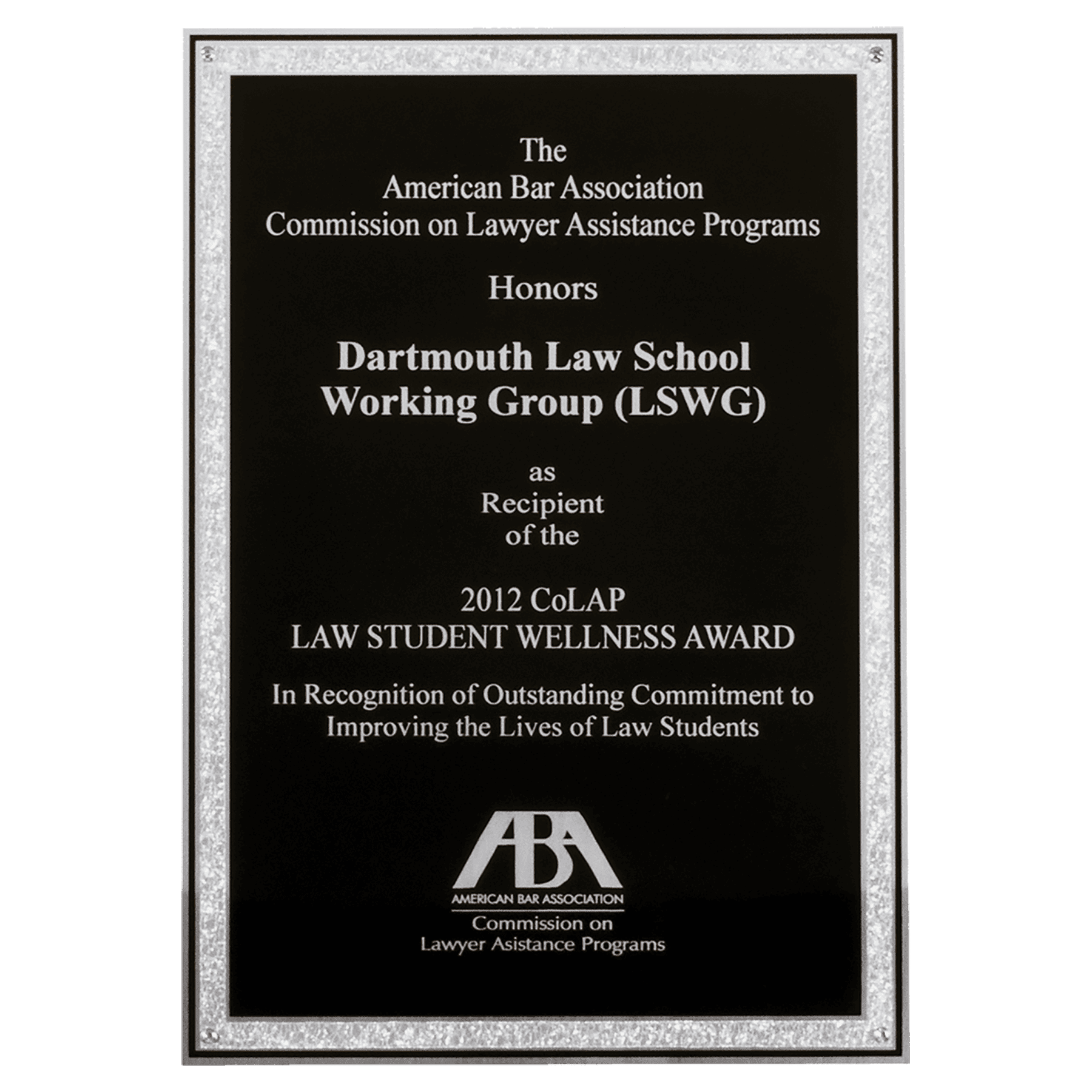 6" x 8" Laser Engravable Aluminum Plate with Silver Florentine Border and Black Textured Center and Four Holes