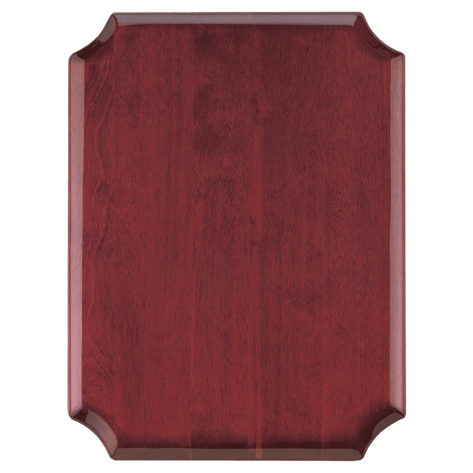 11" x 15" Airflyte High Gloss Rosewood Plaque with Notched Corners