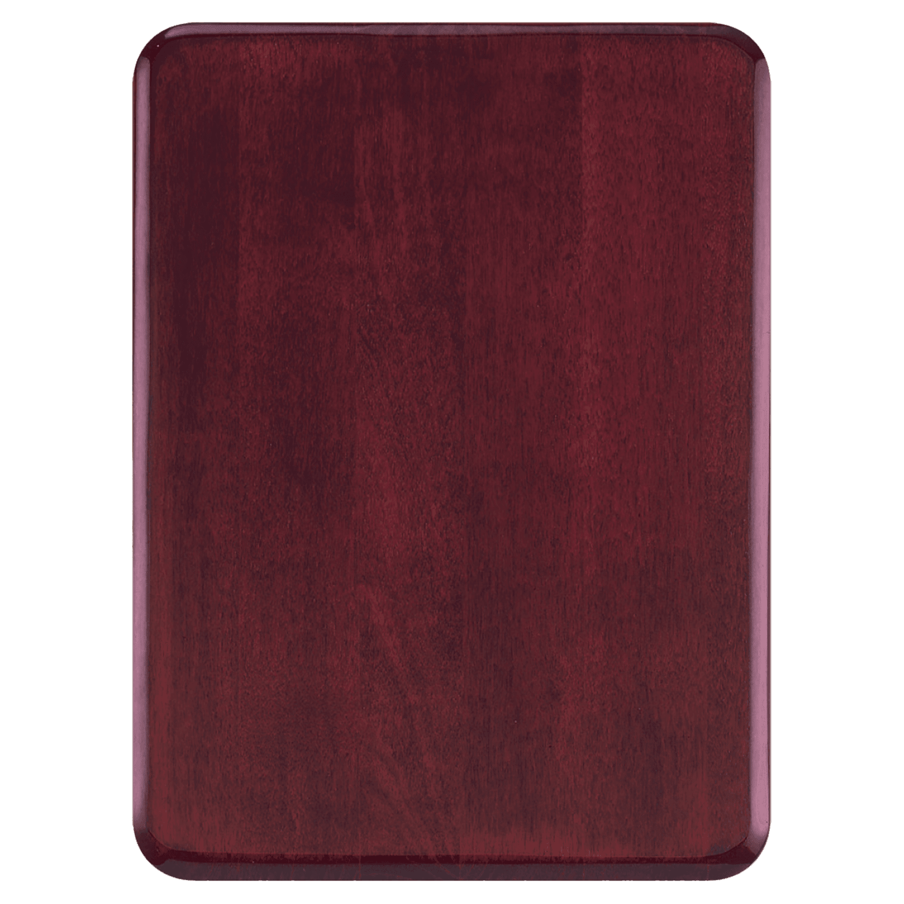 7" x 9" Airflyte Premium Rosewood Piano Finish Plaque with Round Corners