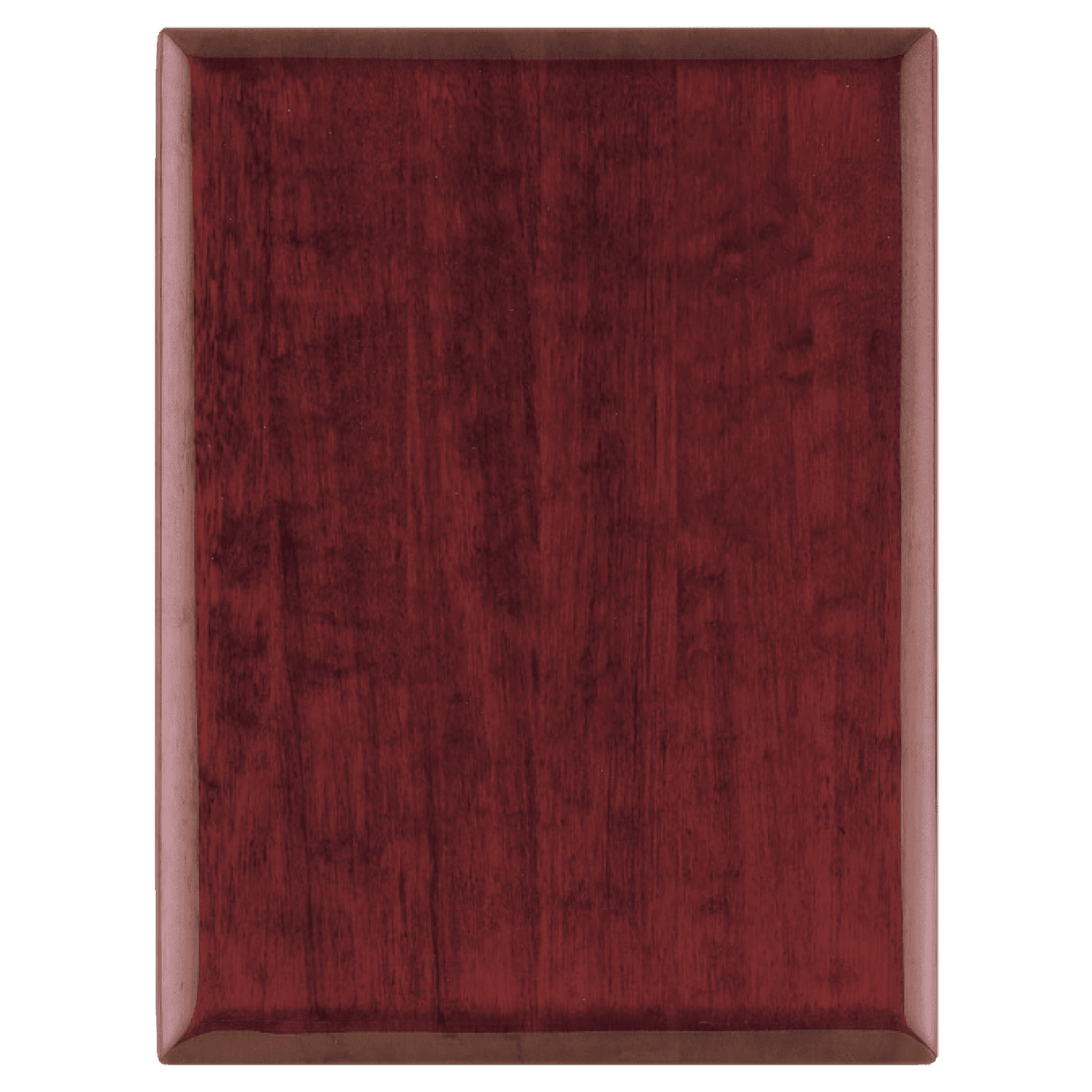 8" x 10 1/2" Airflyte Rosewood Piano Finish Plaque with Round Corners