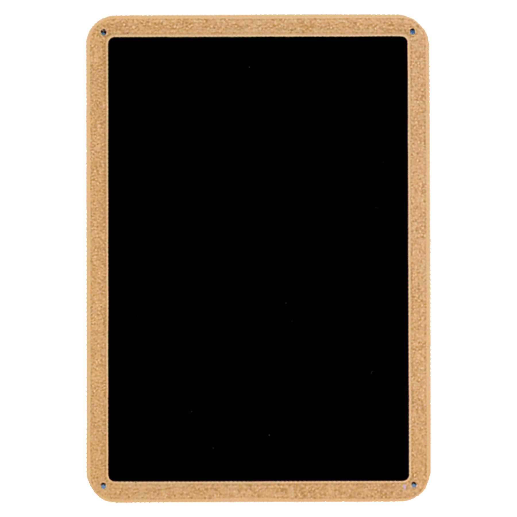 6" x 8 1/2" Black Brass Plated Steel Textured Plate with Rounded Corners, Gold Border and Four Holes  (Fits P1614)