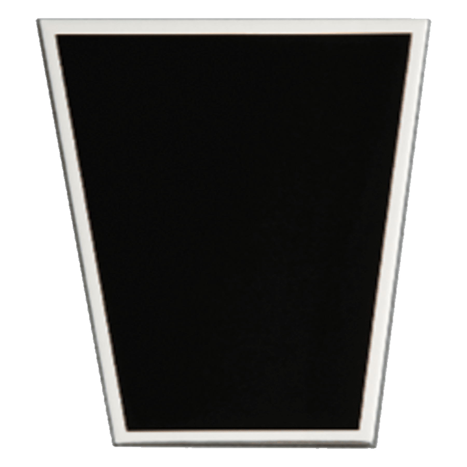 2 1/2" x 2 3/4" Laserable Aluminum Black Plate with Silver Border