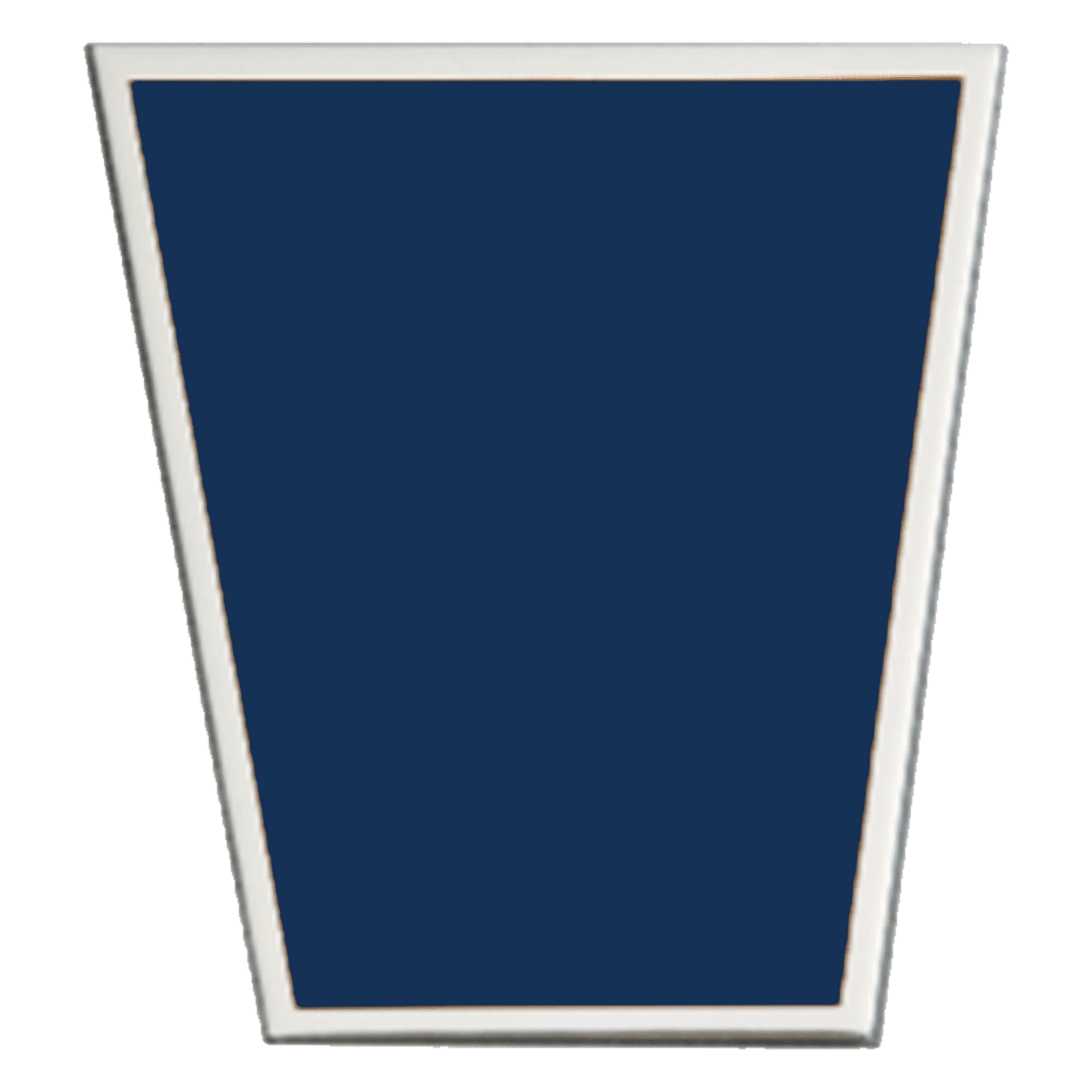 1 7/8" x 2 3/8" Laserable Aluminum Blue Plate with Silver Border and Adhesive Backing