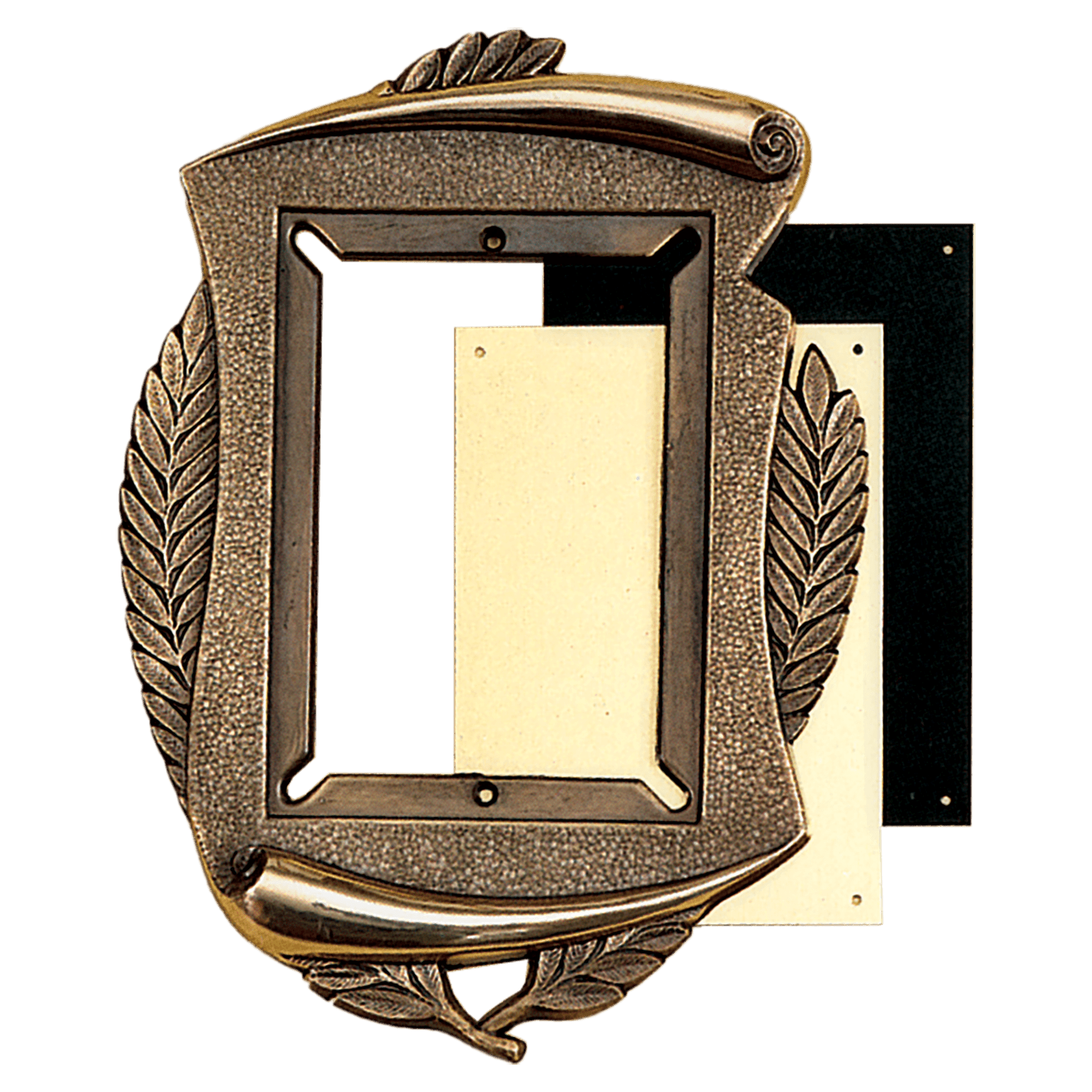 8 3/4" x 12" Antique Bronze Scroll Frame-Frame Only, Plates Sold Separately