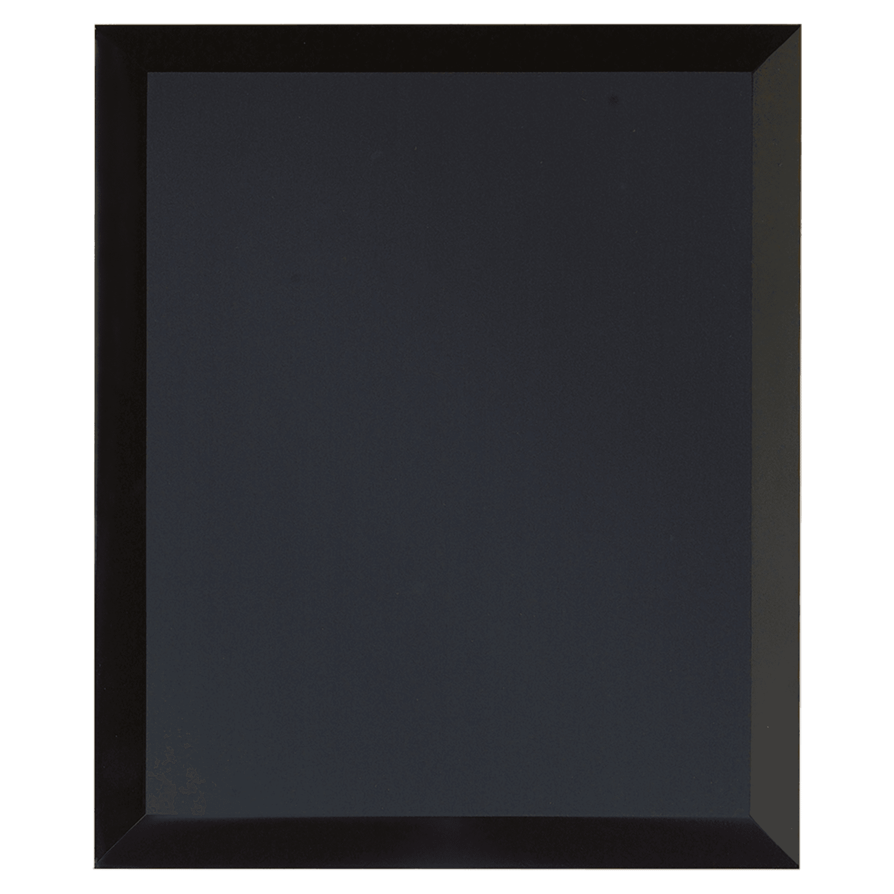 9" x 12" Black Mirror Glass Plaque