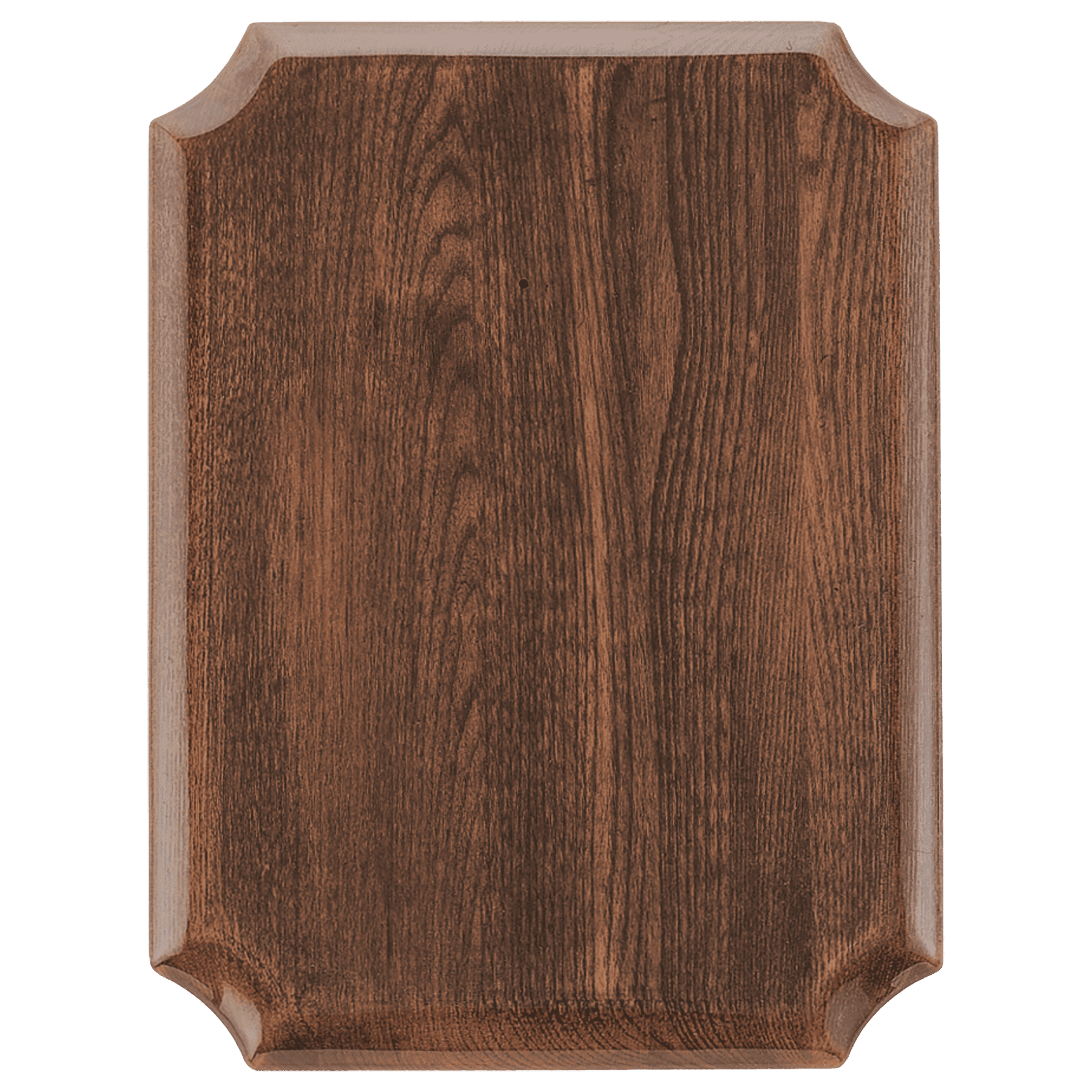 11"x15" Airflyte Premium Walnut Piano Finish Plaque with Notched Corners