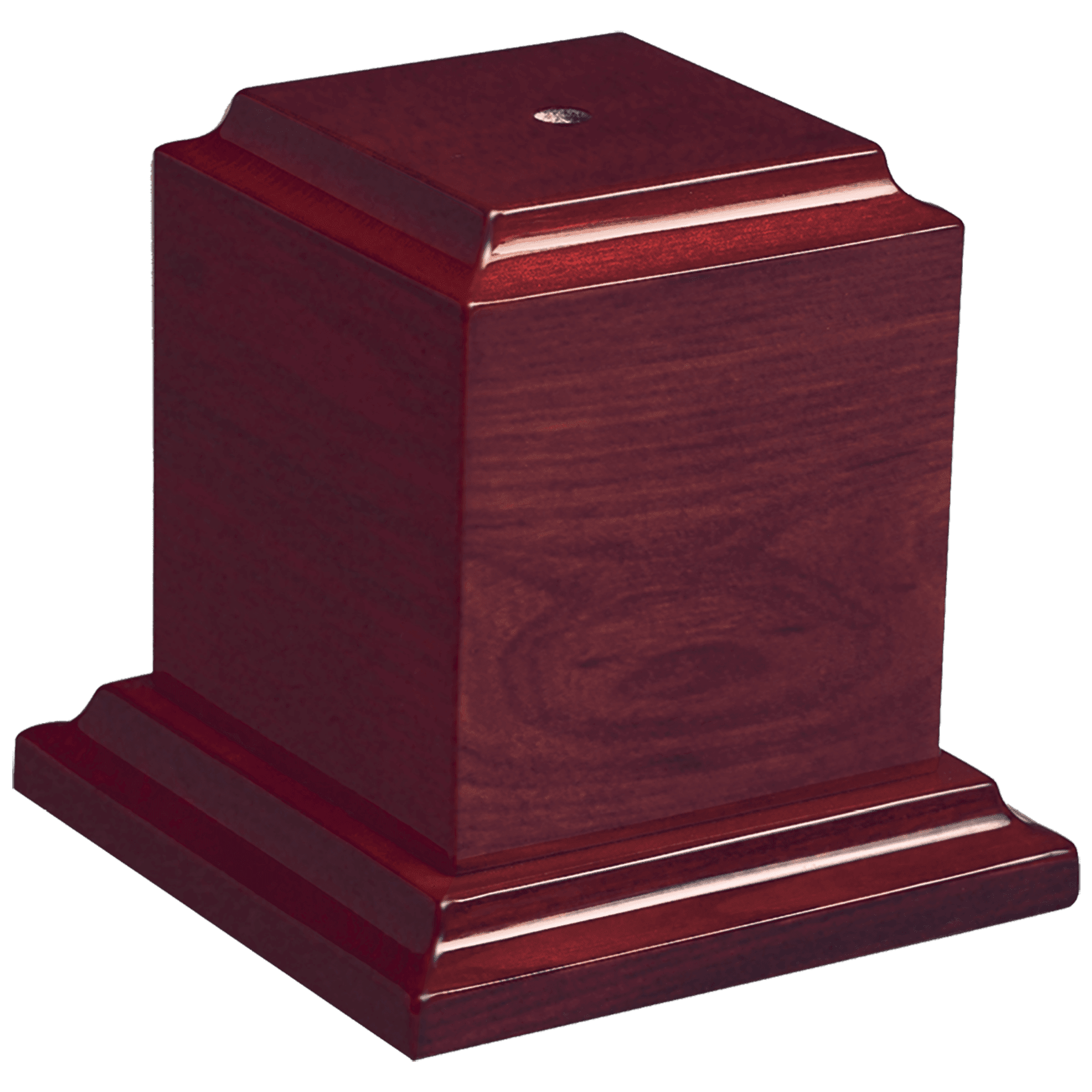 3 3/4" x 3 3/4" Rosewood Piano Finish Trophy Base