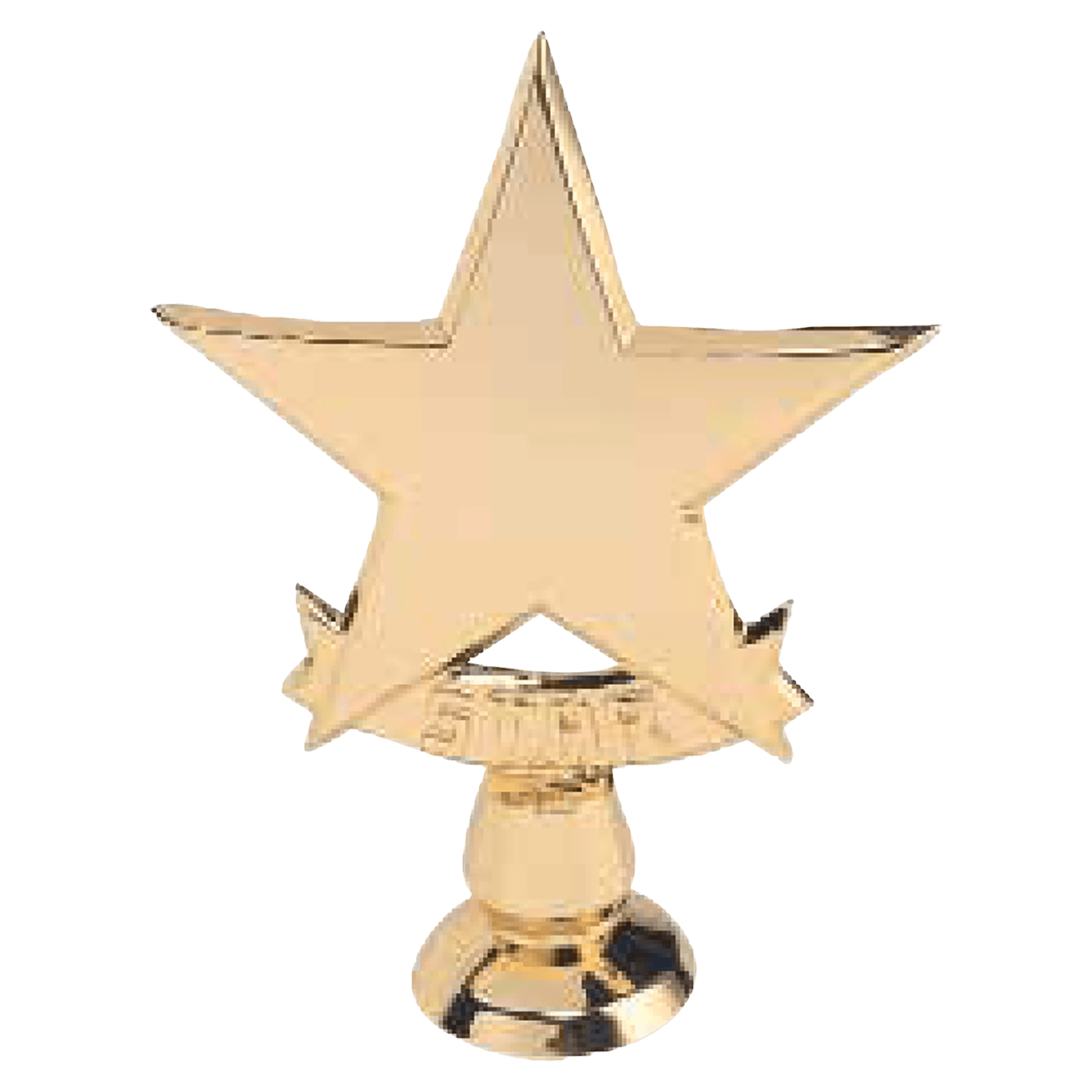 5 1/2" Gold 5 Point Star Casting with Stud