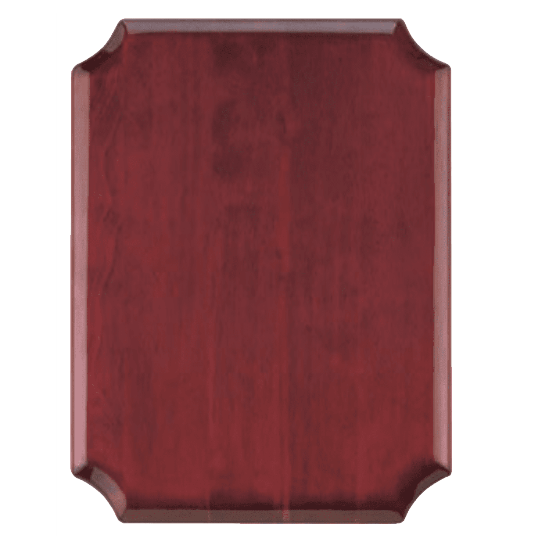 9" x 12" Rosewood Piano Plaque with Notched Corners