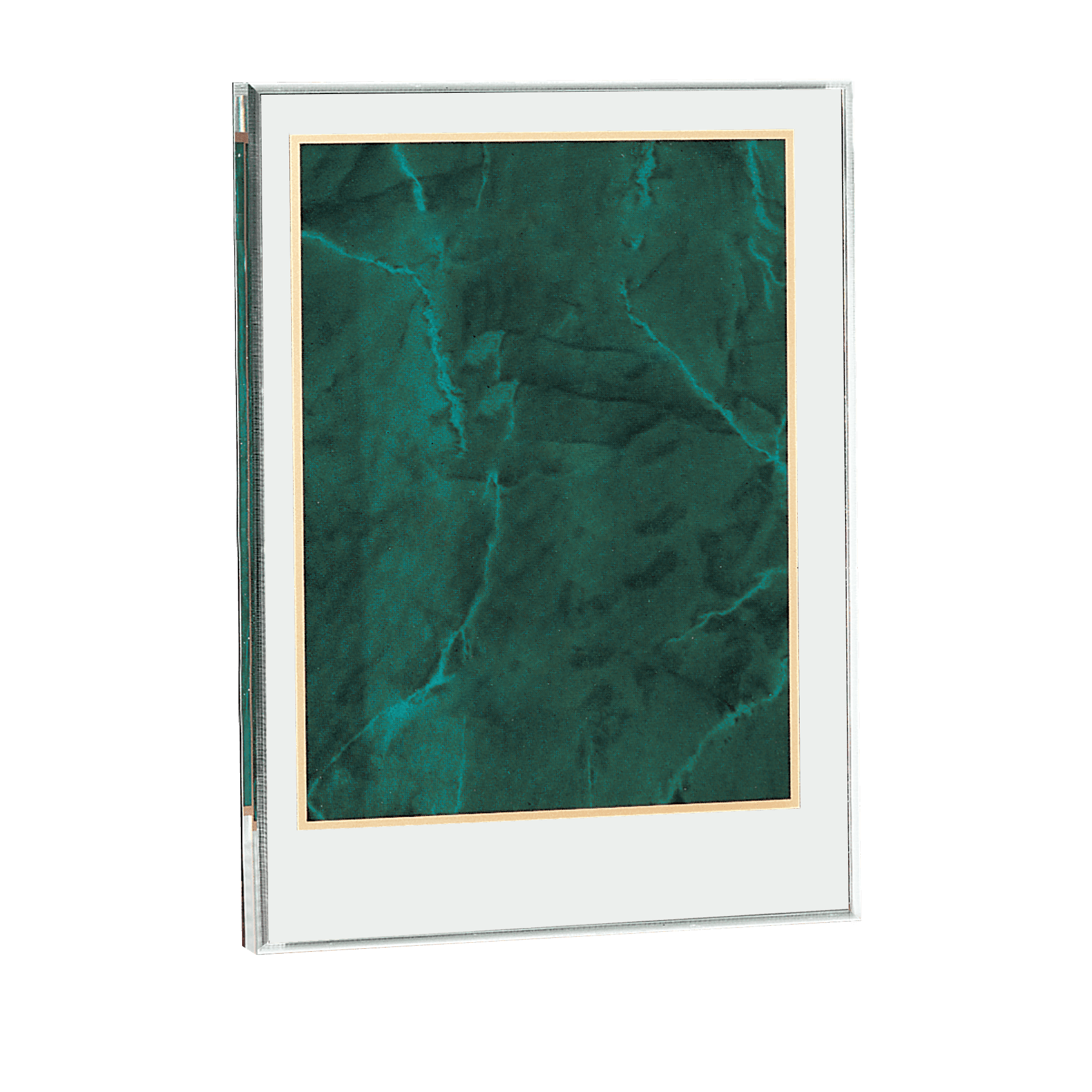 5" x 7 5/8" Emerald Marble Acrylic Award Upright Only