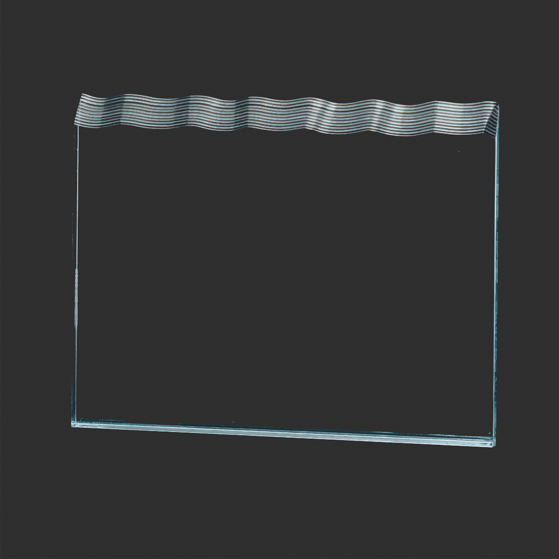 8" x 6 1/2" Tidal Series Jade Acrylic Award Upright Only