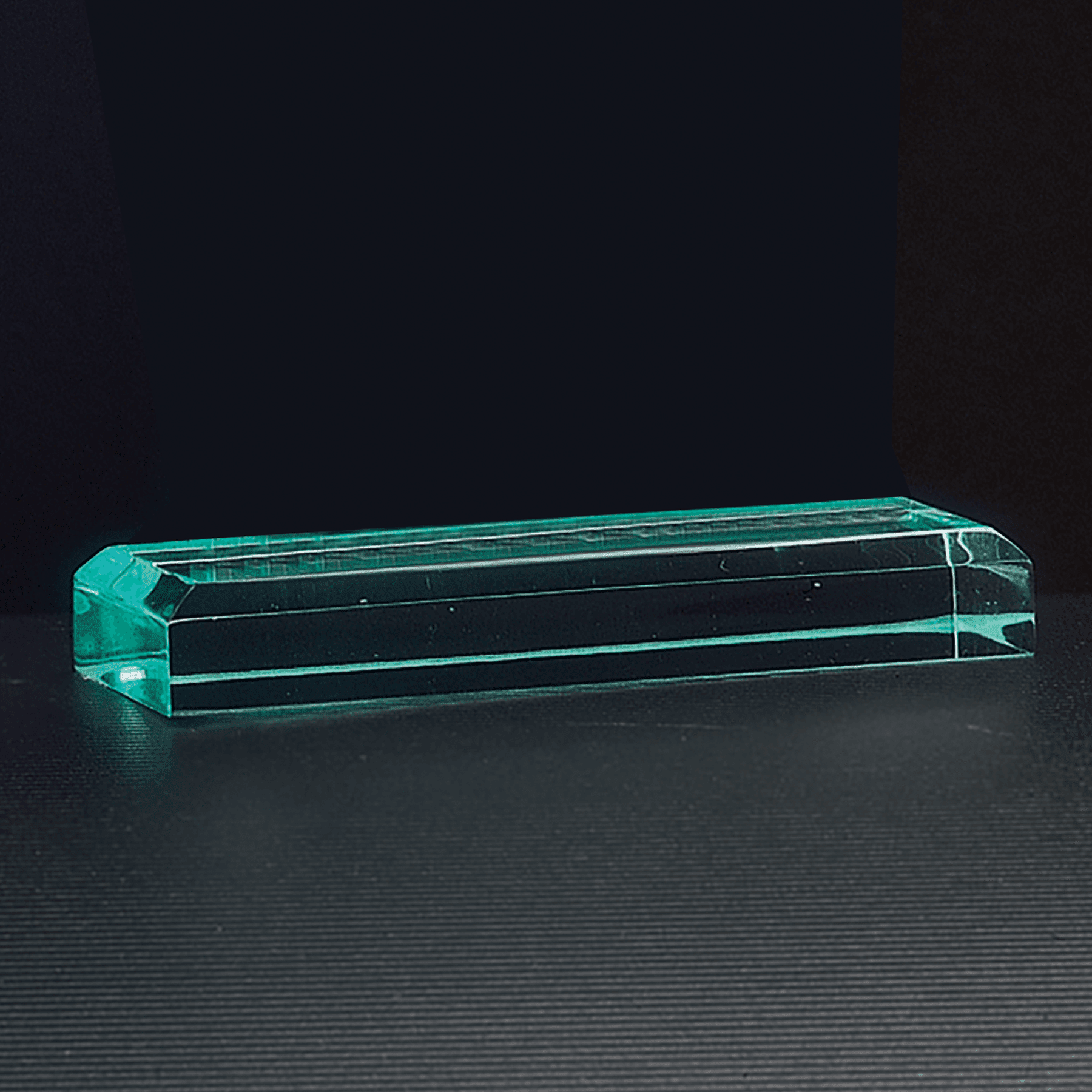 4 3/4" x 2" Zenith Series Jade Acrylic Award-Base Only