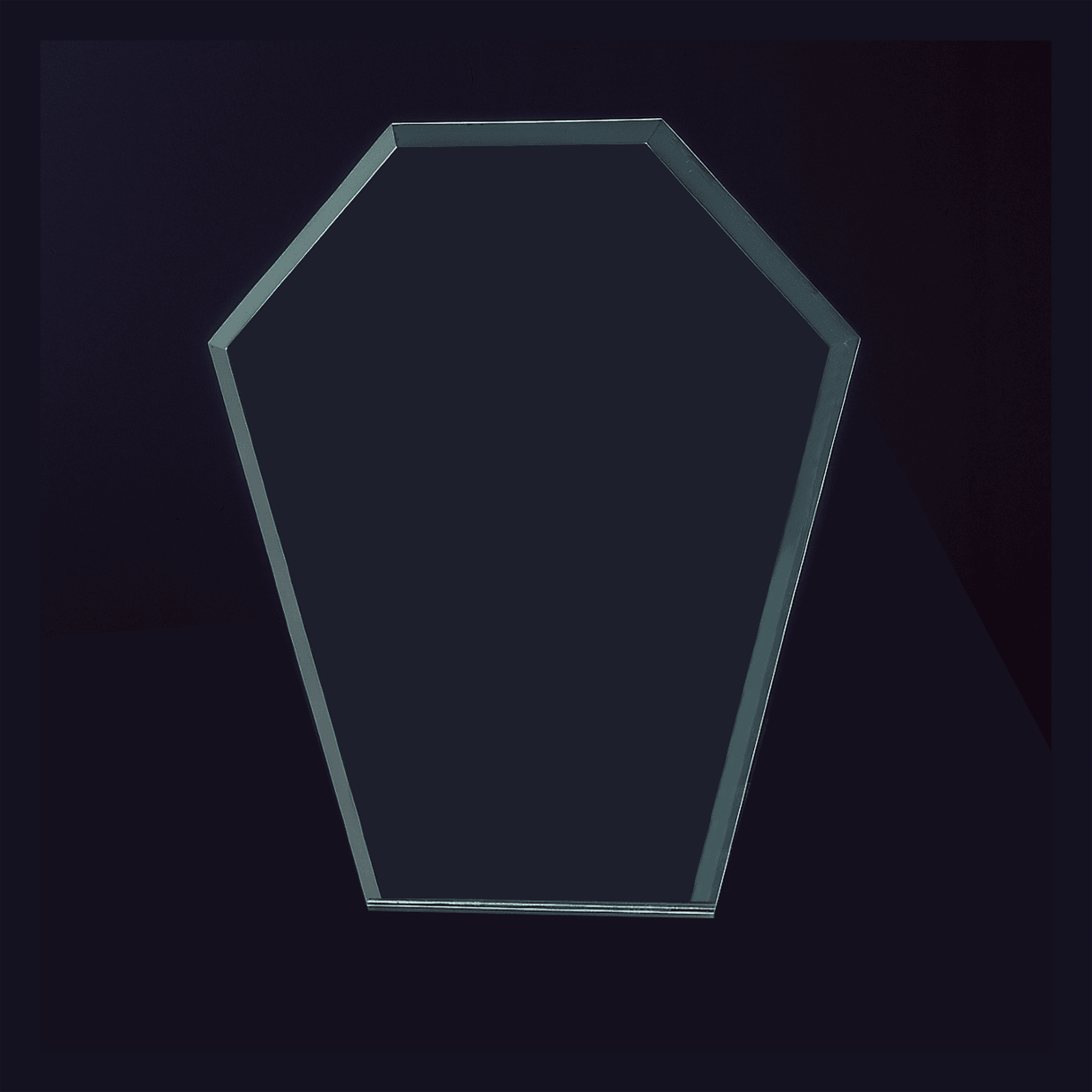 8 3/4" Diamond Series Jade Acrylic with Rosewood Piano Finish Base-Upright Only