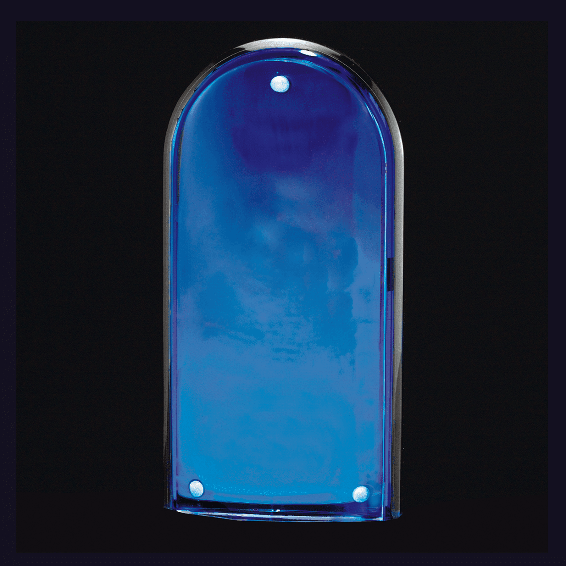 8" Arch Series Acrylic, Blue Mirror Upright-Upright Only