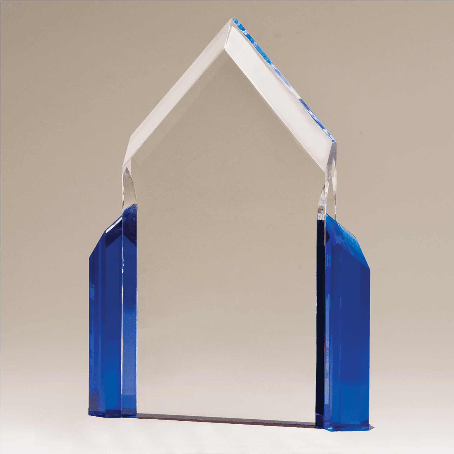 6 1/2" x 8" Peak Series Acrylic with Blue Accents-Upright Only