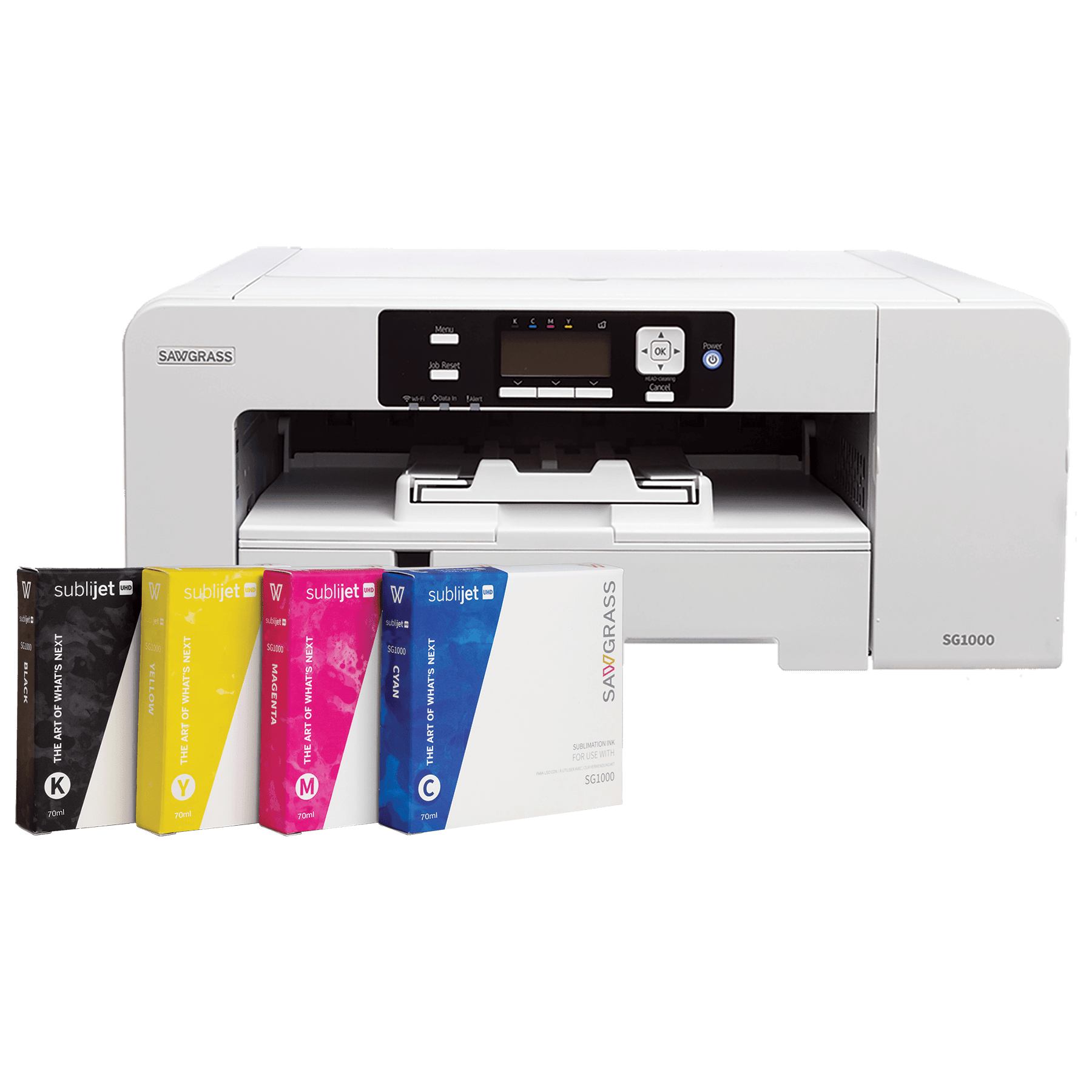 Sawgrass SG1000 Sublimation Printer Package with 4-70ml Extended Ink Cartridges