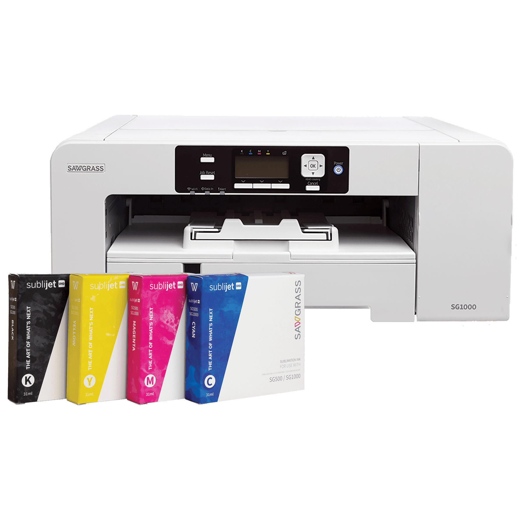 Sawgrass SG1000 Sublimation Printer Package with 4-31ml Standard Ink Cartridges