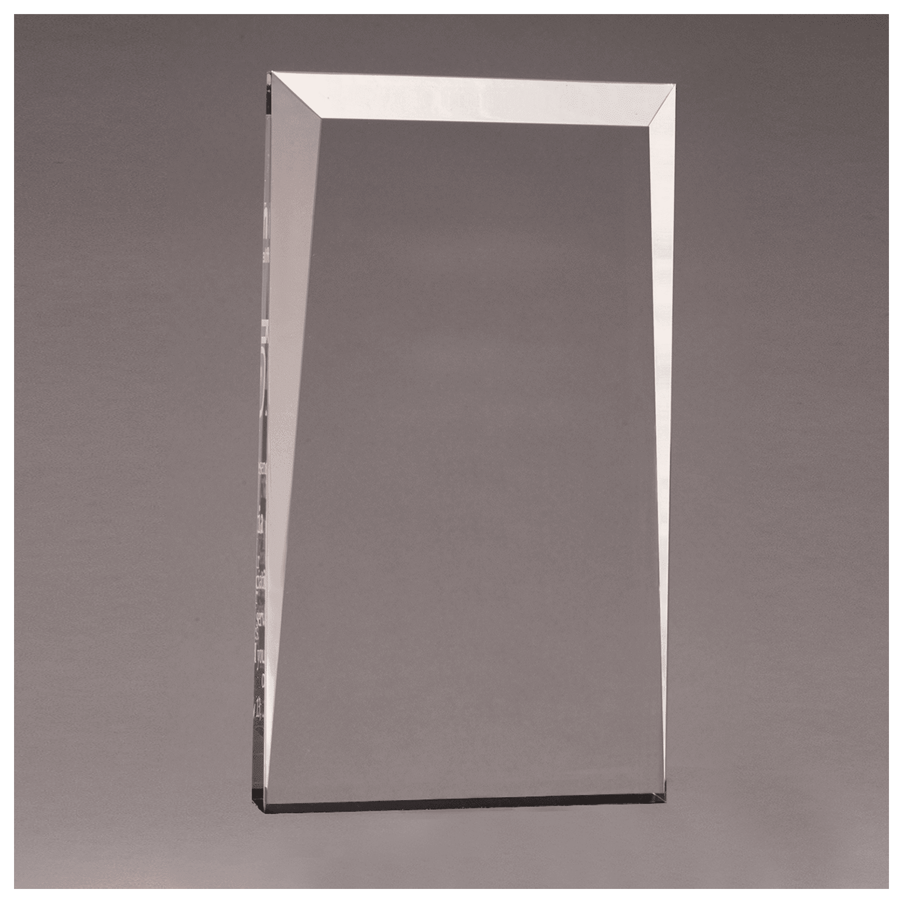 6" x 9 3/4" Apex Series Clear Acrylic Award-Upright Only