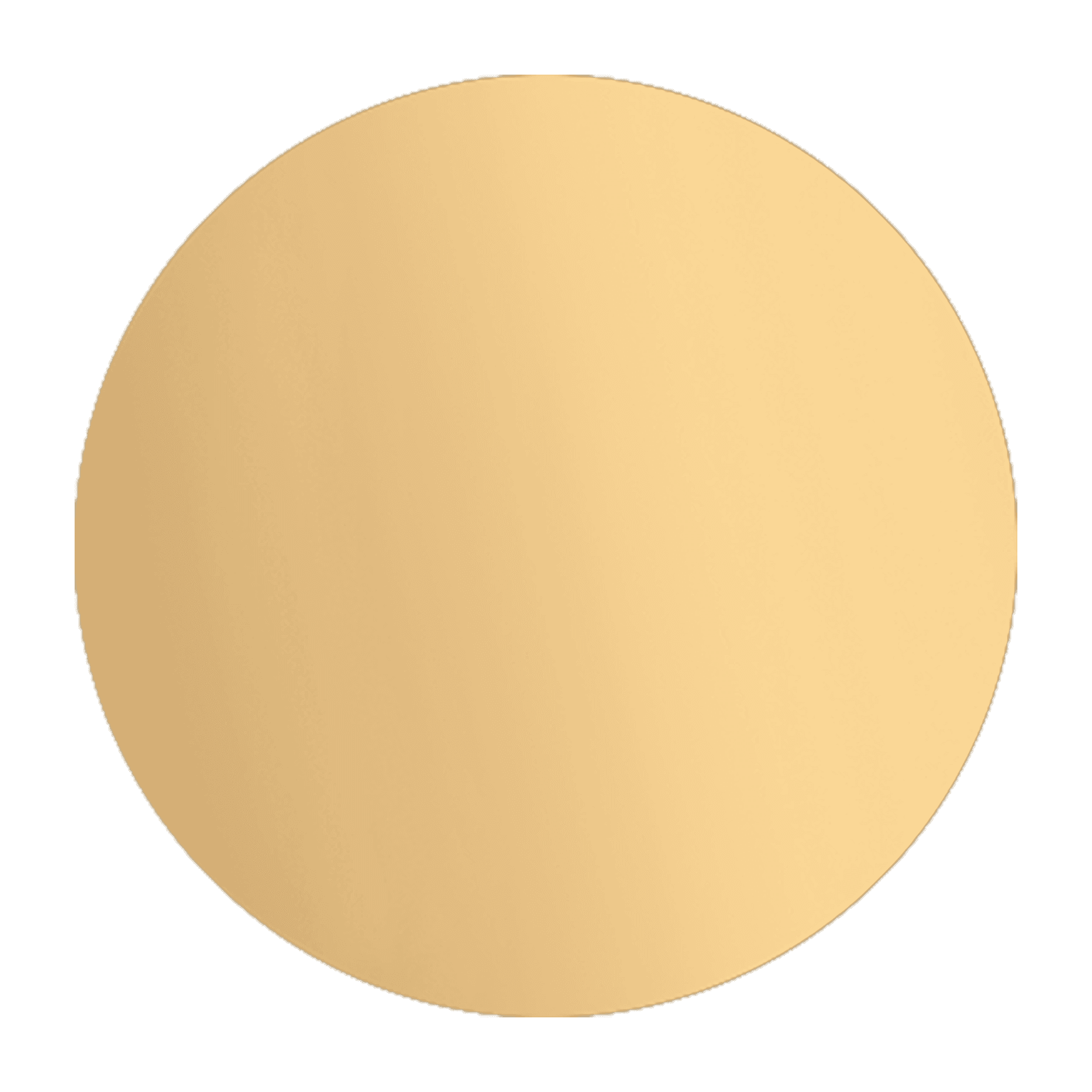 2 1/2" Brushed Brass Disc