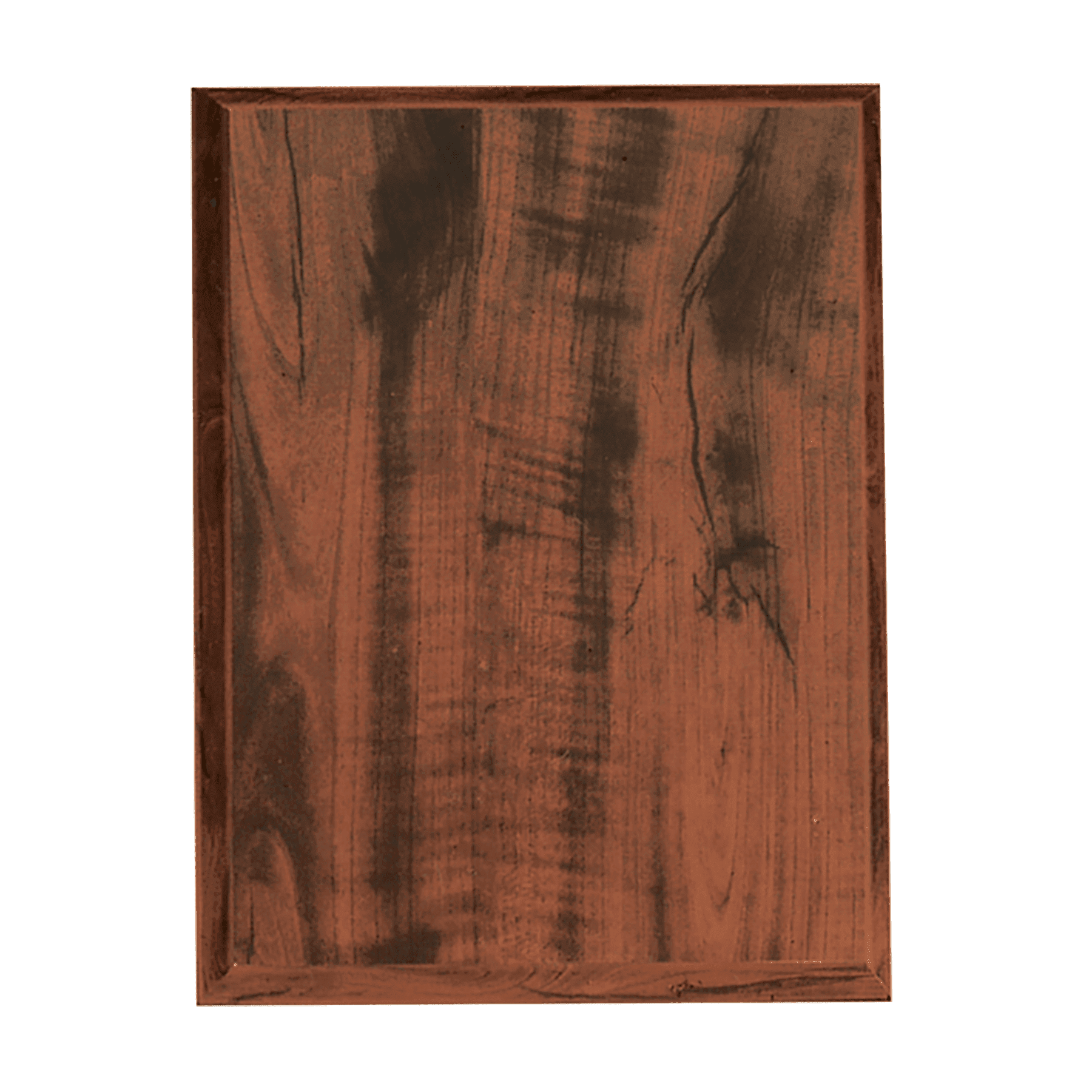 5" x 7" Walnut Finish Step Edge Plaque