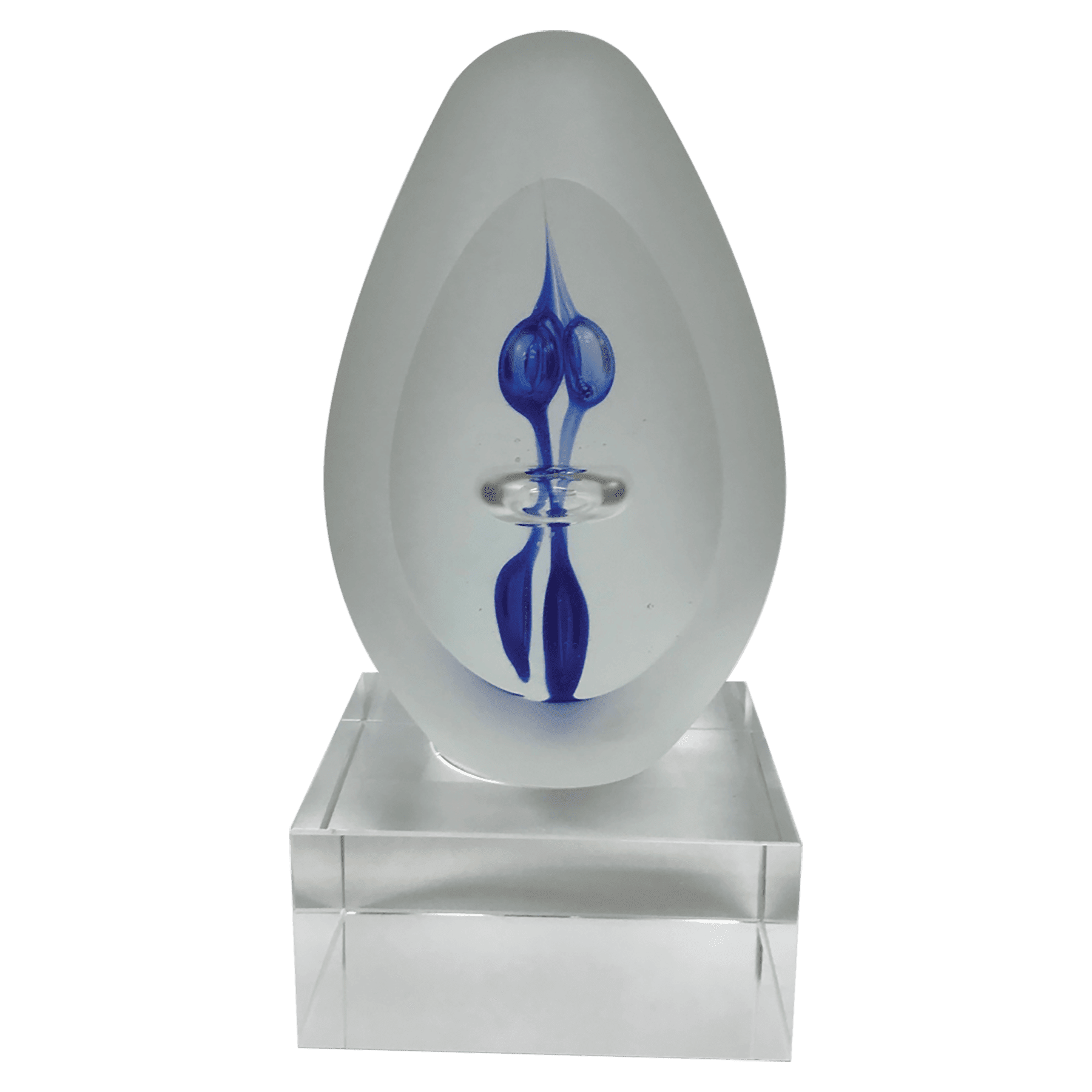 7 1/2" x 6 1/2" Upright with Clear Base- No Plate