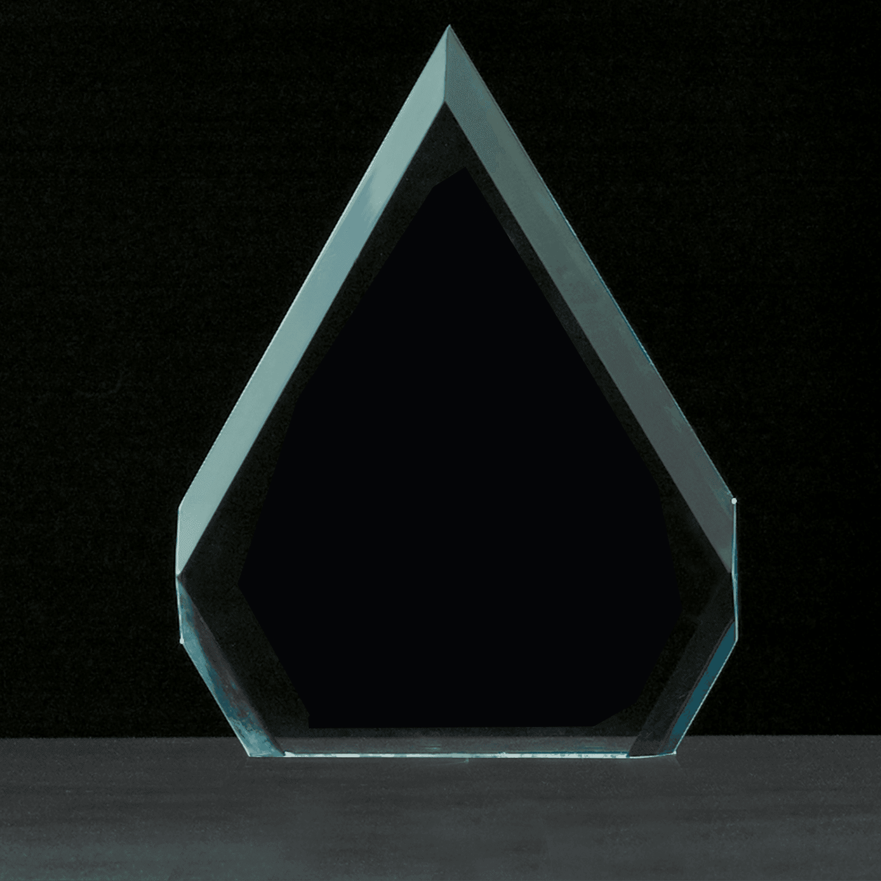 6" x 8" Arrow Series Jade Acrylic Award-Upright Only