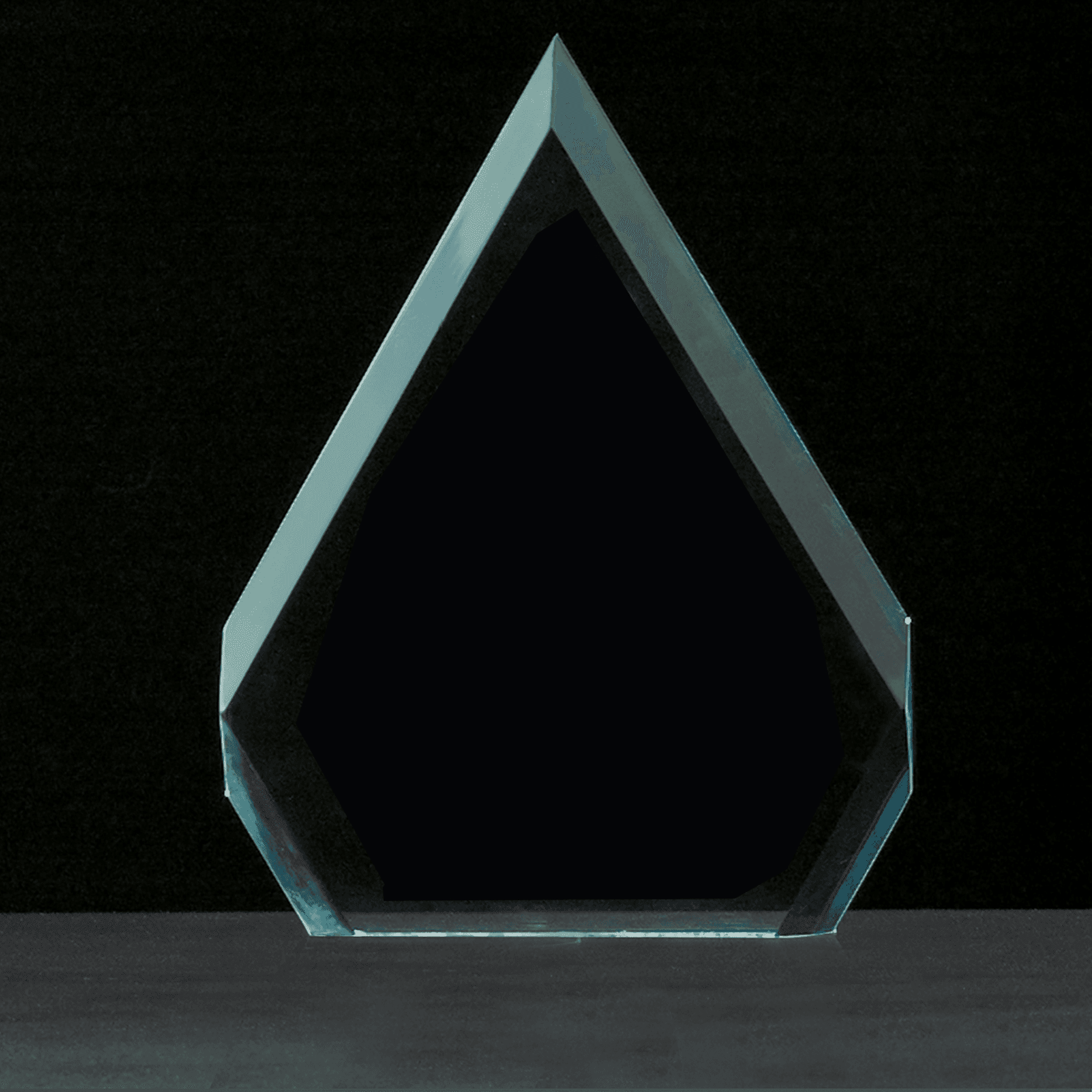 7" x 9" Diamond Series Jade Acrylic Award-Upright Only