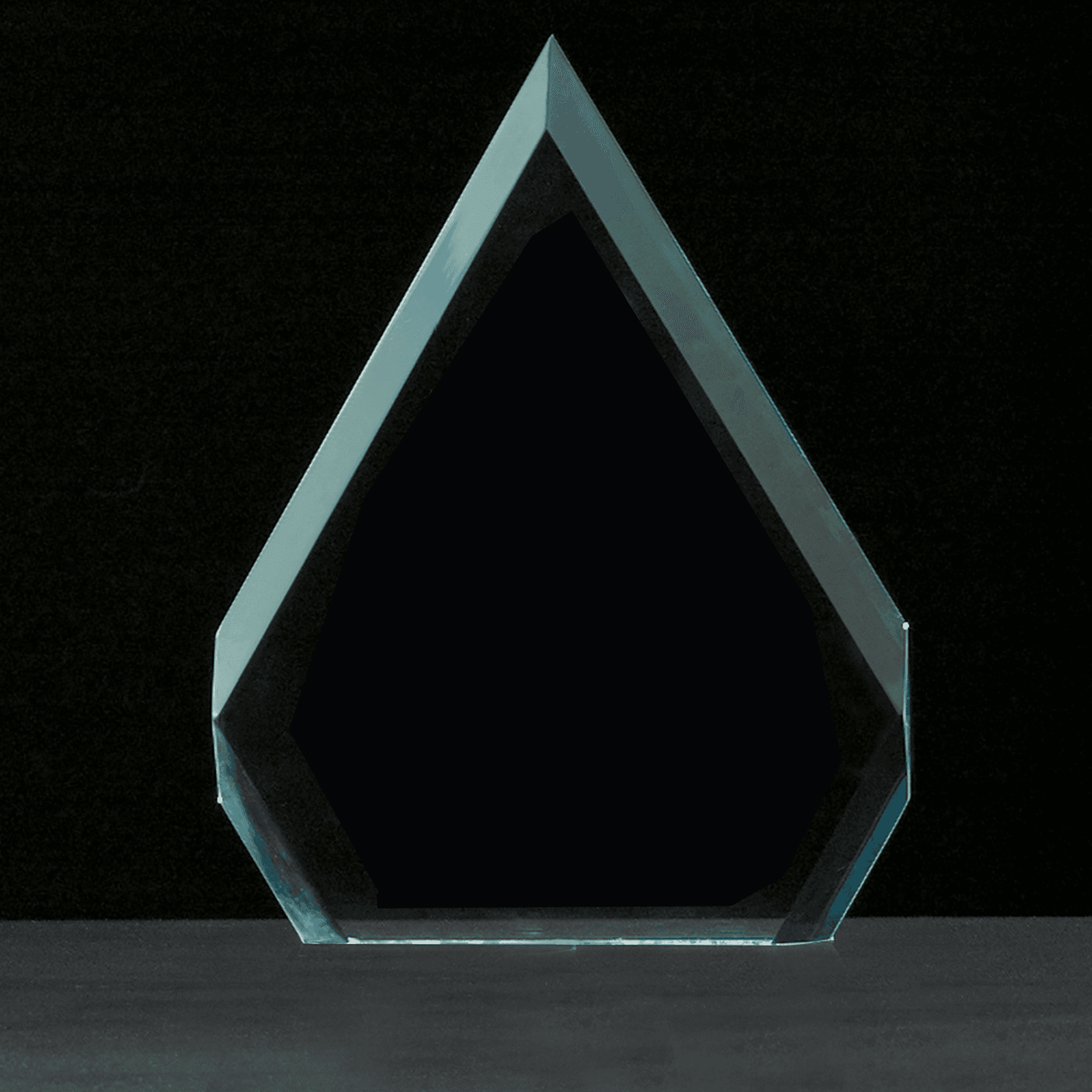 8" x 10 1/2" Diamond Series Jade Acrylic Award-Upright Only