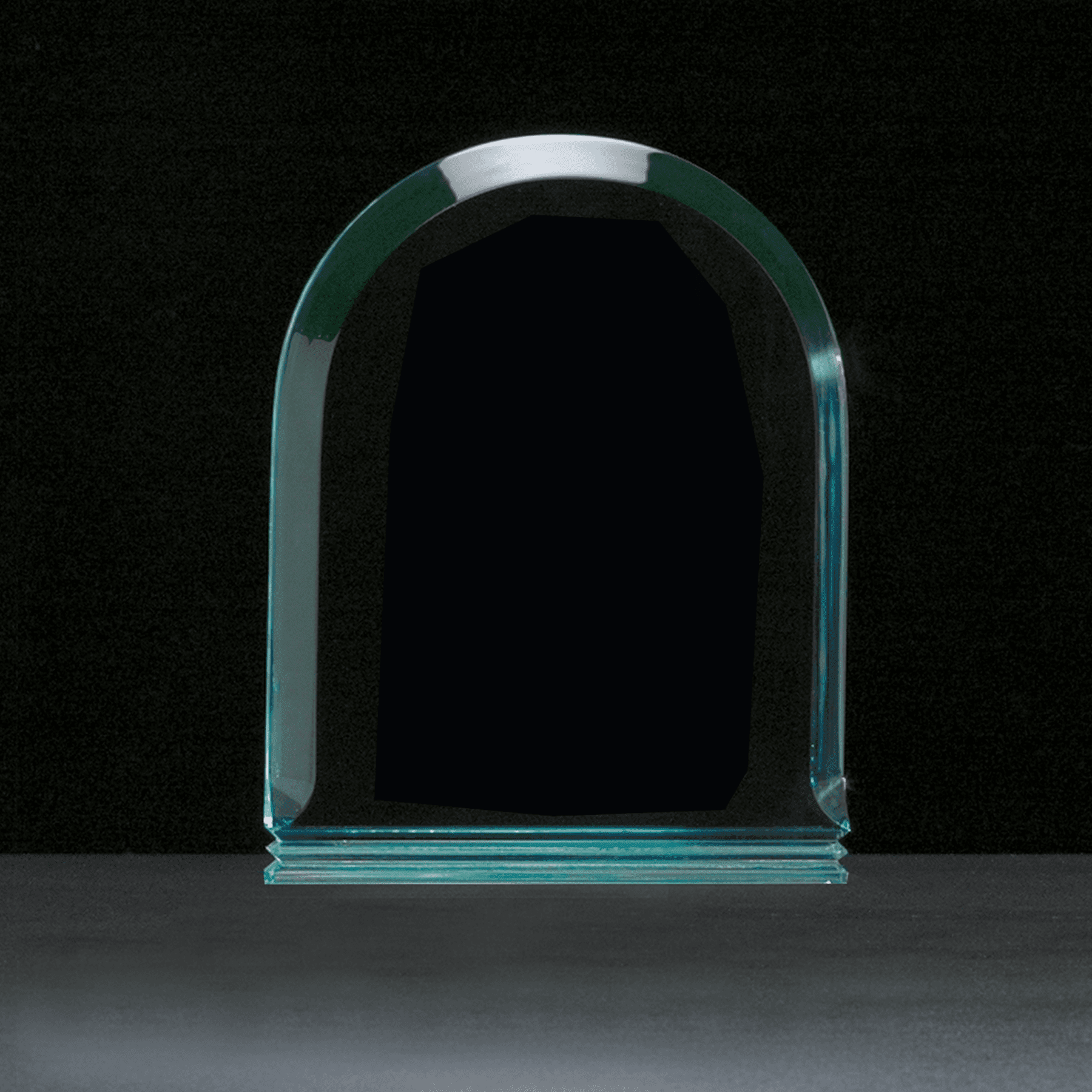 5" x 7" Arch Series Jade Acrylic Award-Upright Only